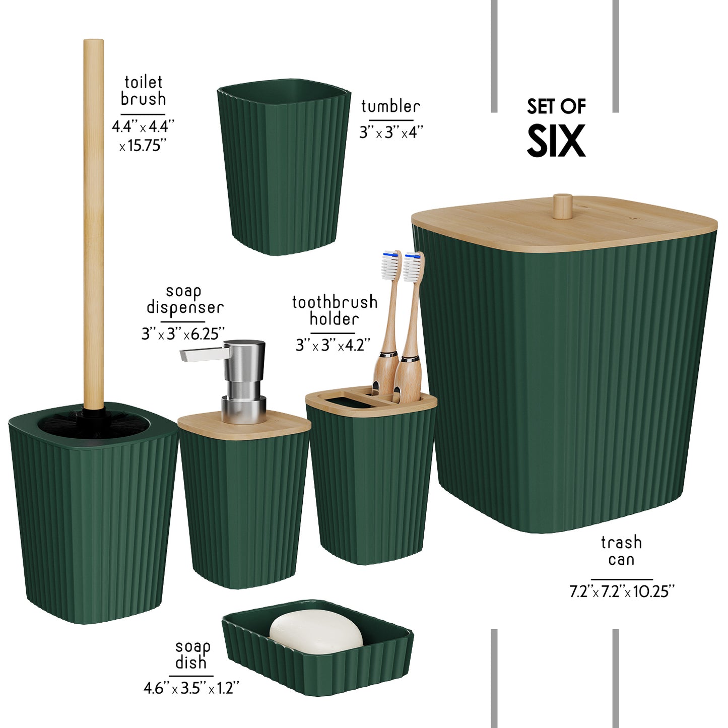Clara Clark Bathroom Accessory Set