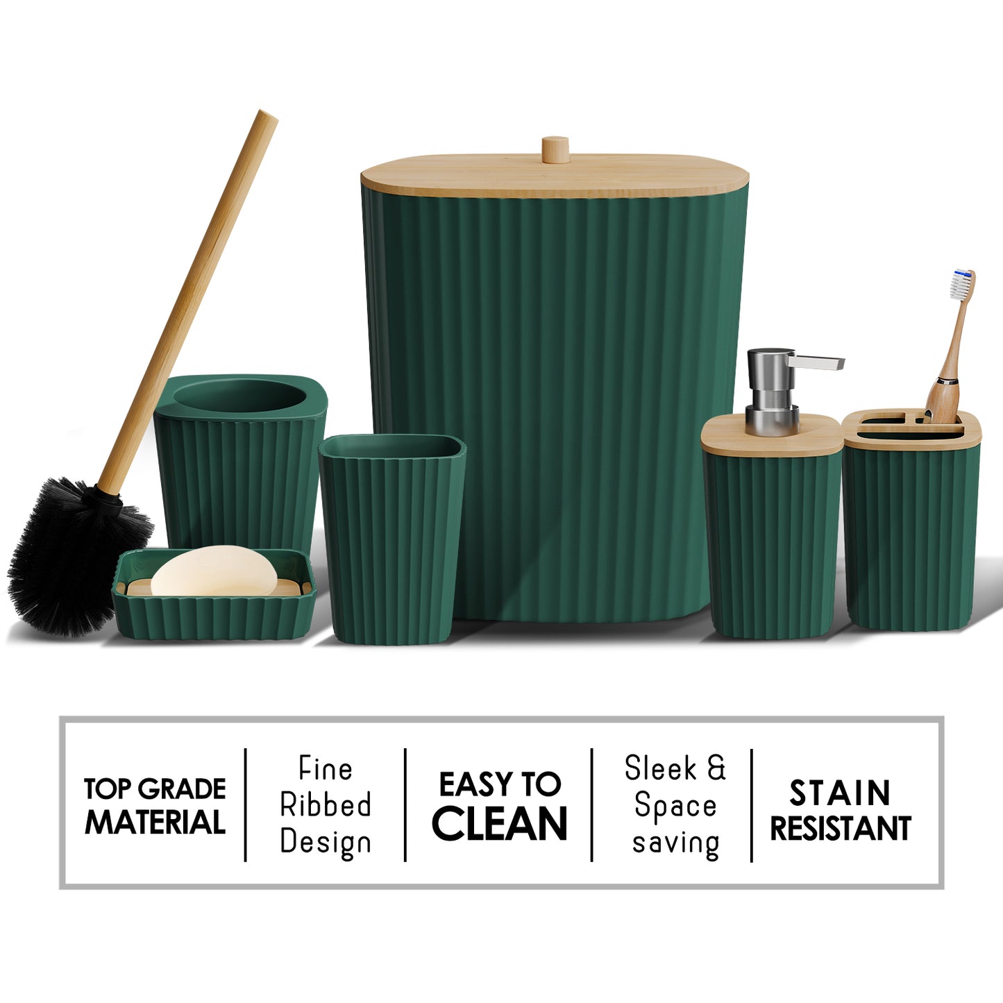 Clara Clark Bathroom Accessory Set