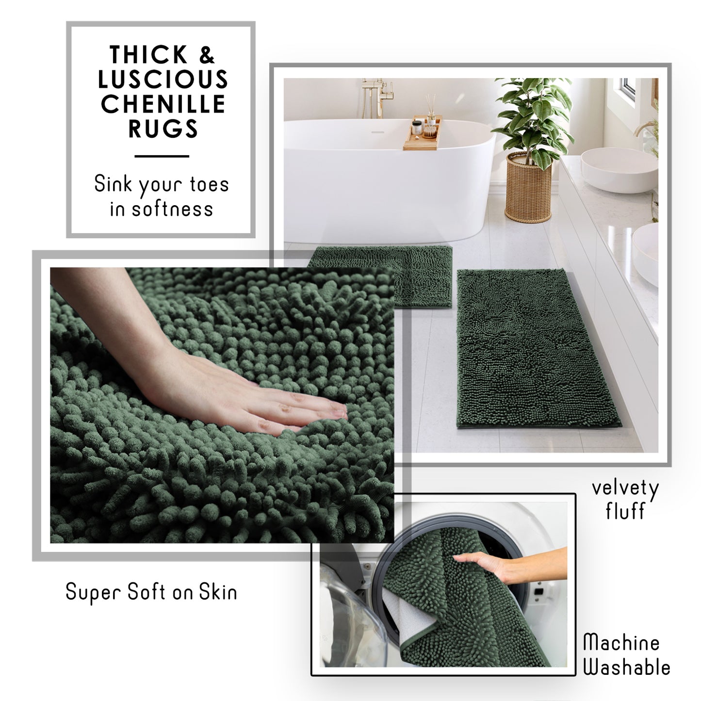 Clara Clark Bathroom Accessory Set