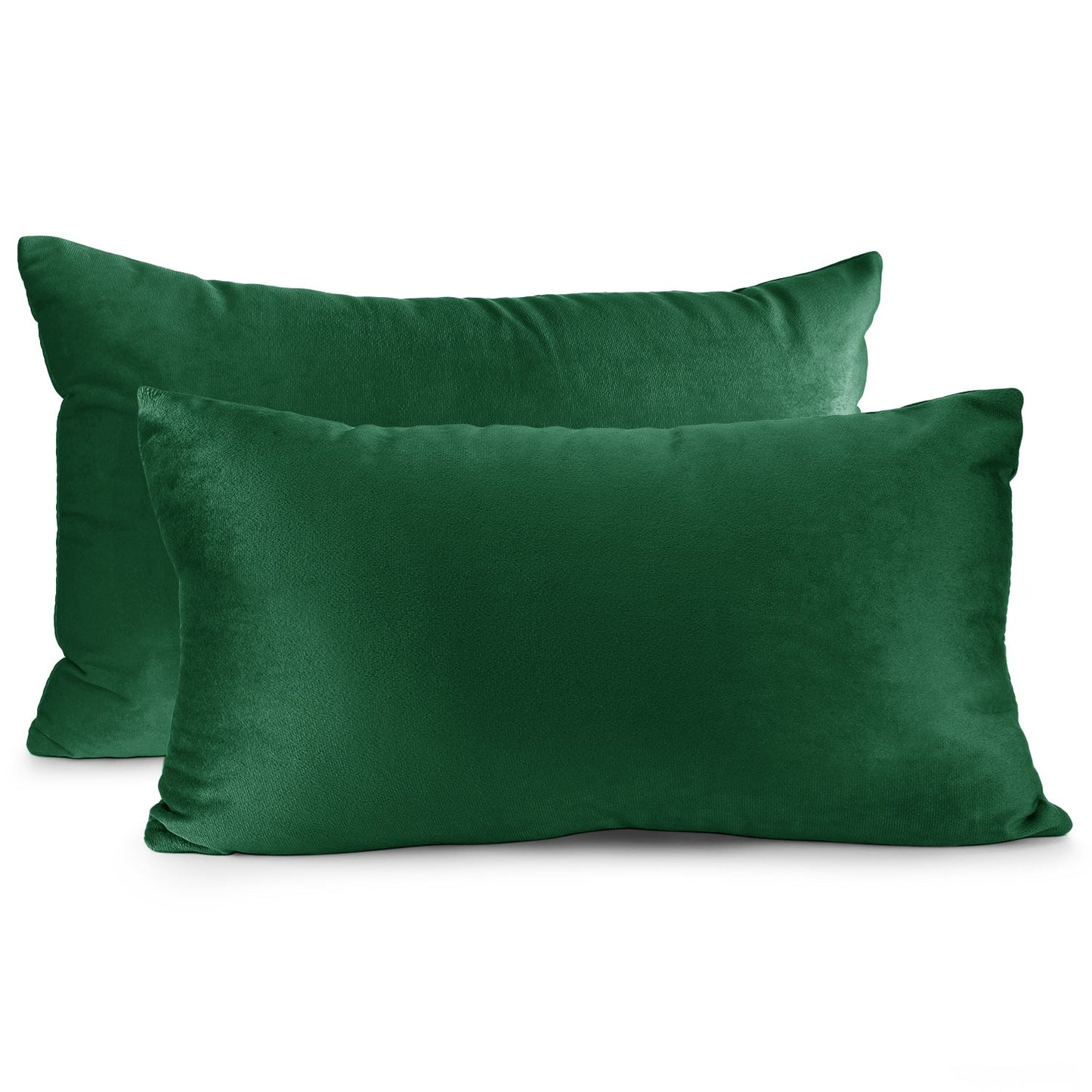 2 Pack 12 x 20 nestl Throw Pillow Covers, Cozy Velvet Decorative Outdoor Pillow
