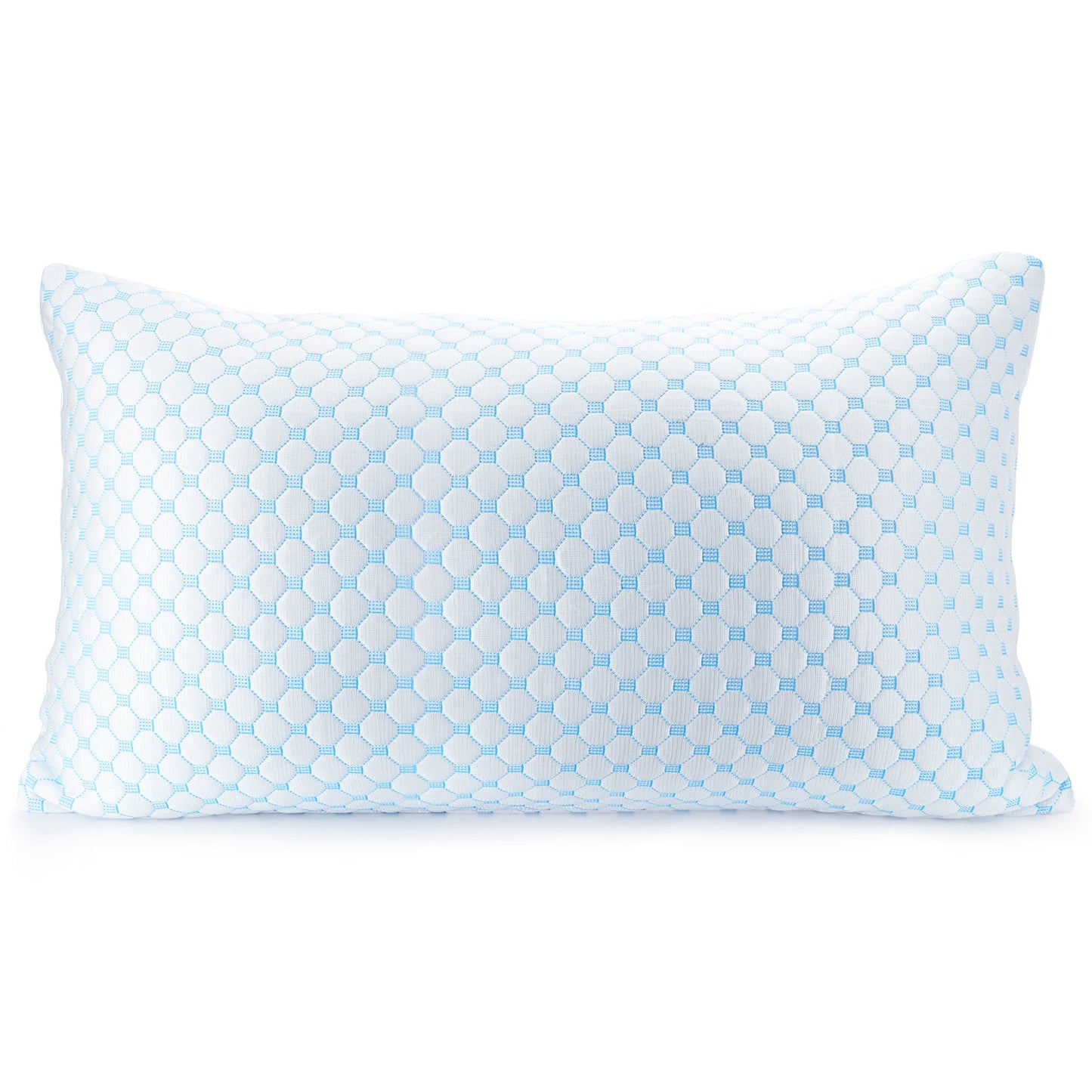 nestl Ice Pillow Heat and Moisture Reducing Ice Silk and Gel Infused Memory Foam Pillow. Adjustable, Washable, Breathable