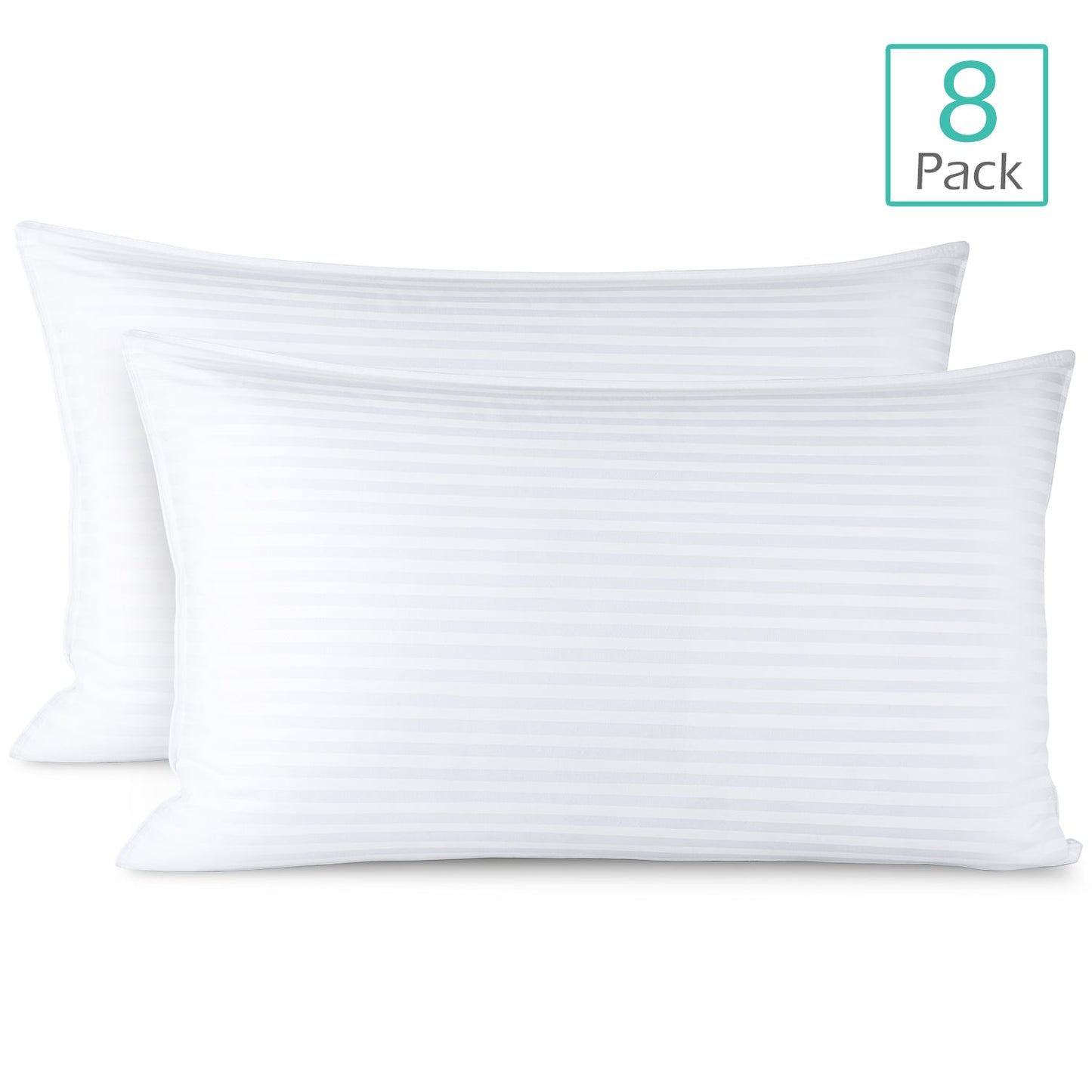 nestl Bed Pillows for Sleeping | Down Alternative Sleep Pillows | 100% Cotton Pillow Covers with Poly Fiber Filling | Soft Pillow for Sleeping