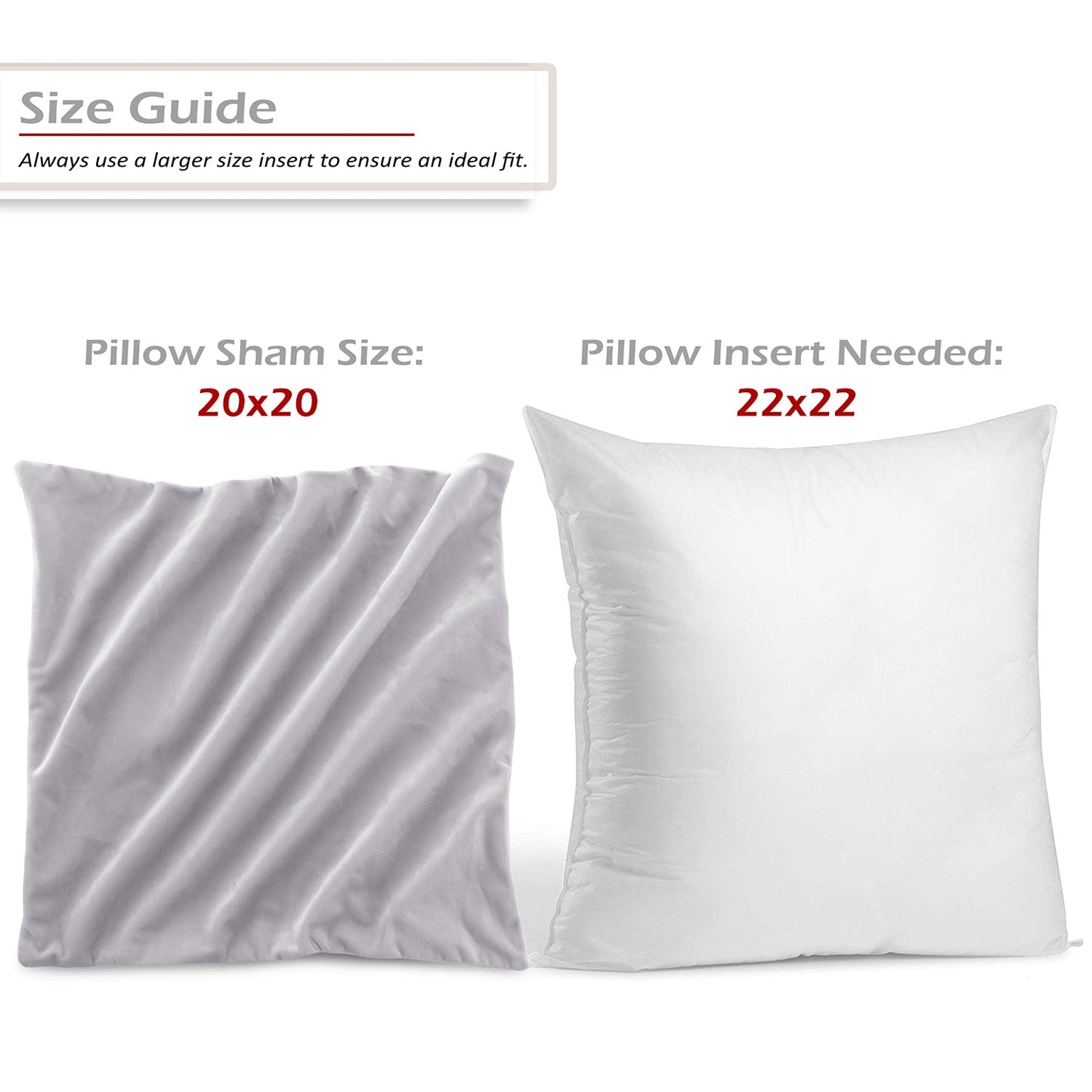 Holiday nestl Throw Pillow Covers, Cozy Velvet Decorative Outdoor Pillow Covers 16x16 & 18x18 Inches, Soft Solid Cushion Covers for Sofa, Bed and Car, Set of 2