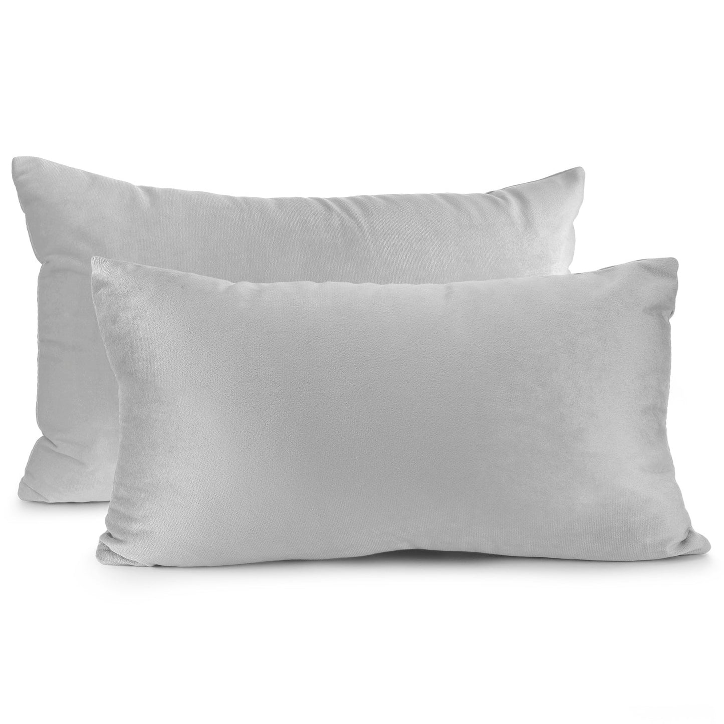 2 Pack 12 x 20 nestl Throw Pillow Covers, Cozy Velvet Decorative Outdoor Pillow