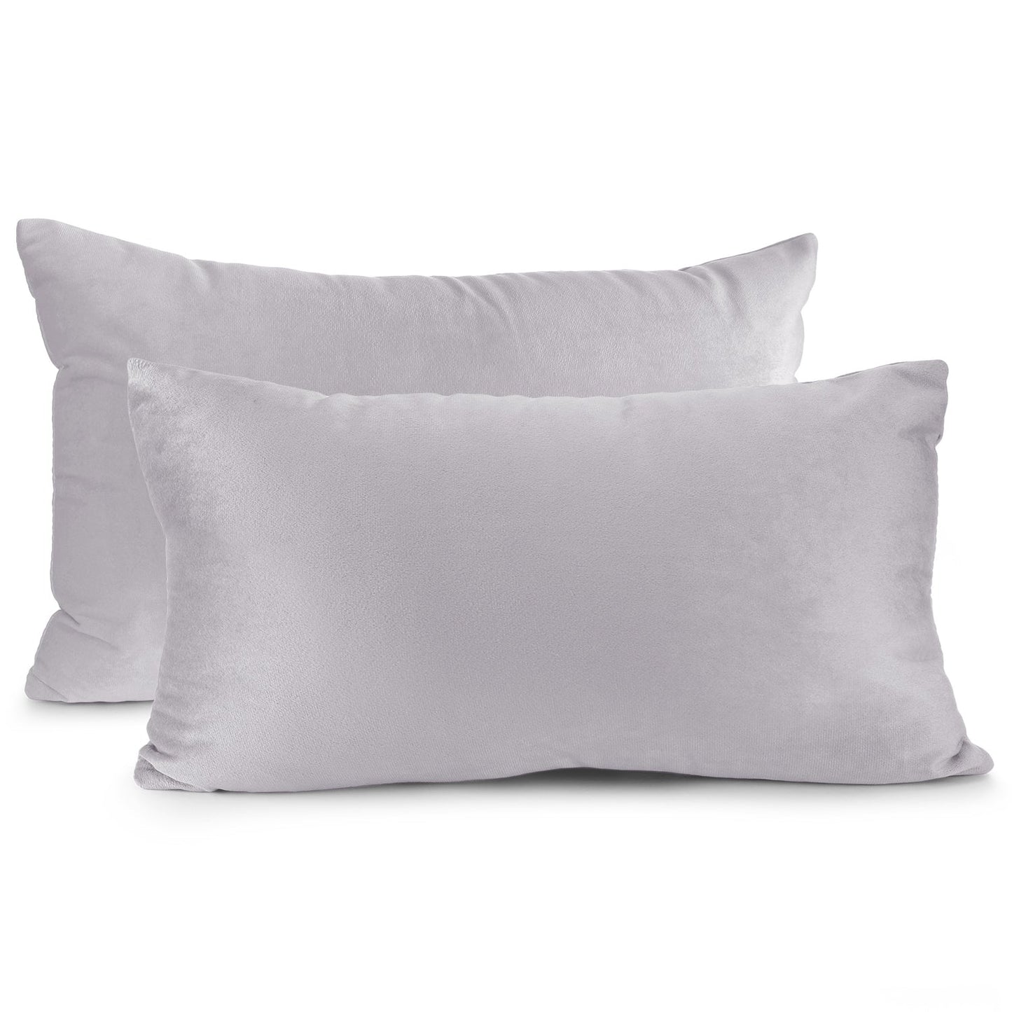 2 Pack 12 x 20 nestl Throw Pillow Covers, Cozy Velvet Decorative Outdoor Pillow