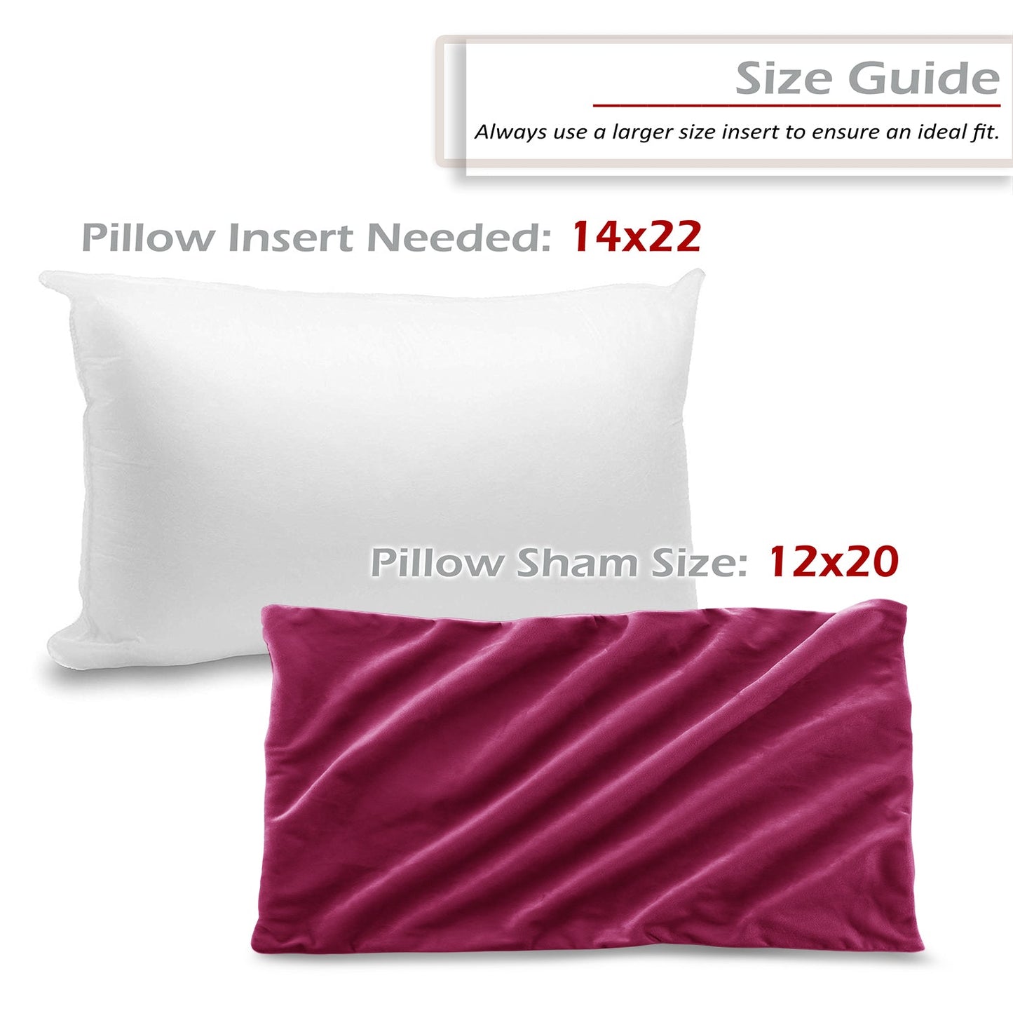 2 Pack 12 x 20 nestl Throw Pillow Covers, Cozy Velvet Decorative Outdoor Pillow