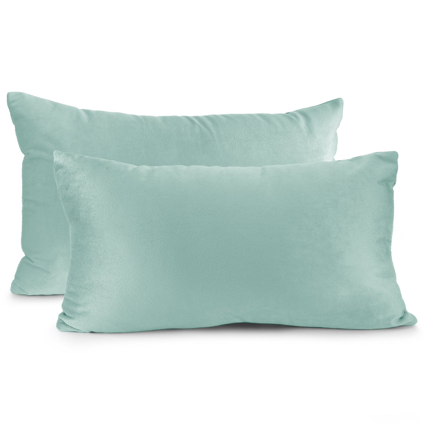 2 Pack 12 x 20 nestl Throw Pillow Covers, Cozy Velvet Decorative Outdoor Pillow