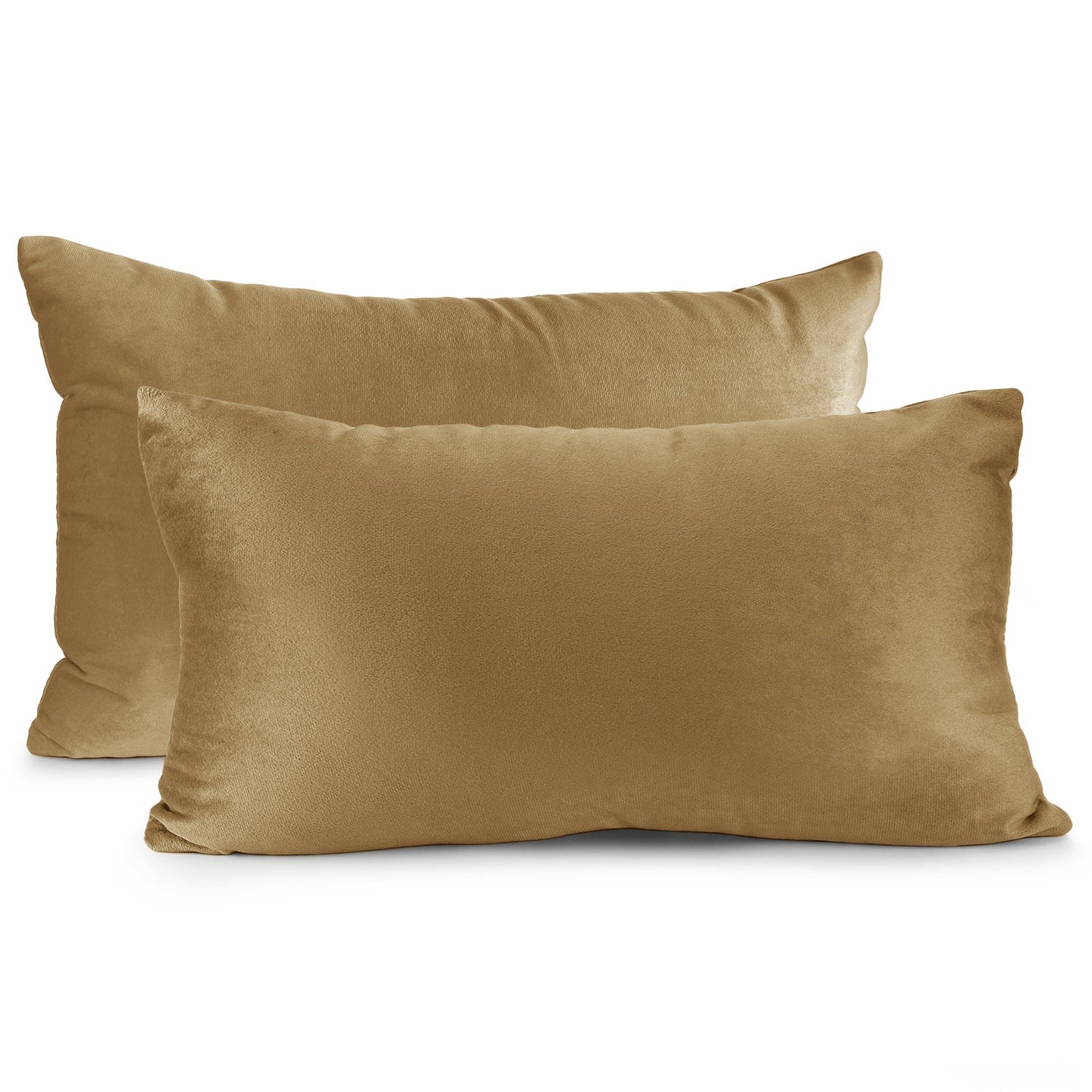 2 Pack 12 x 20 nestl Throw Pillow Covers, Cozy Velvet Decorative Outdoor Pillow
