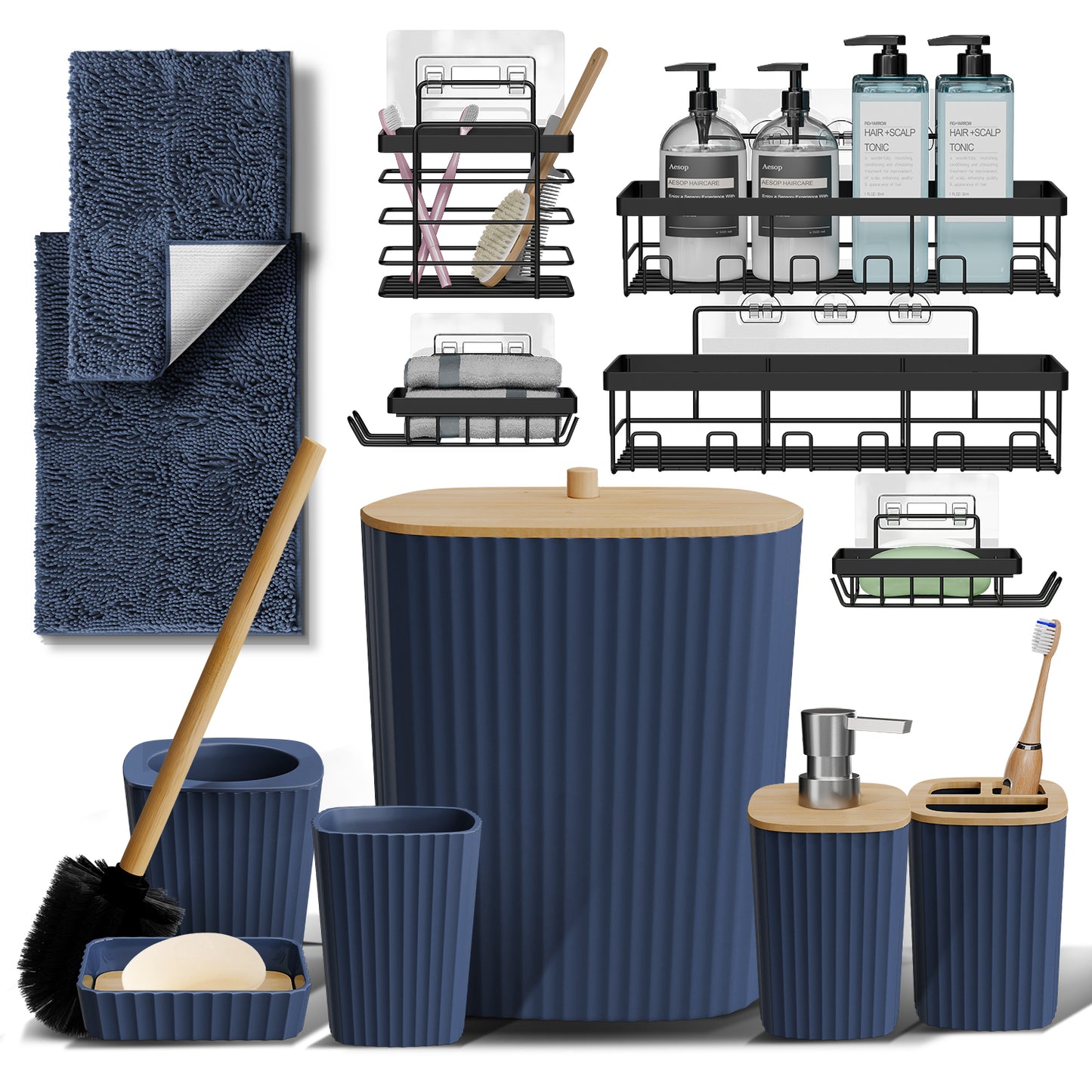 Clara Clark Bathroom Accessory Set