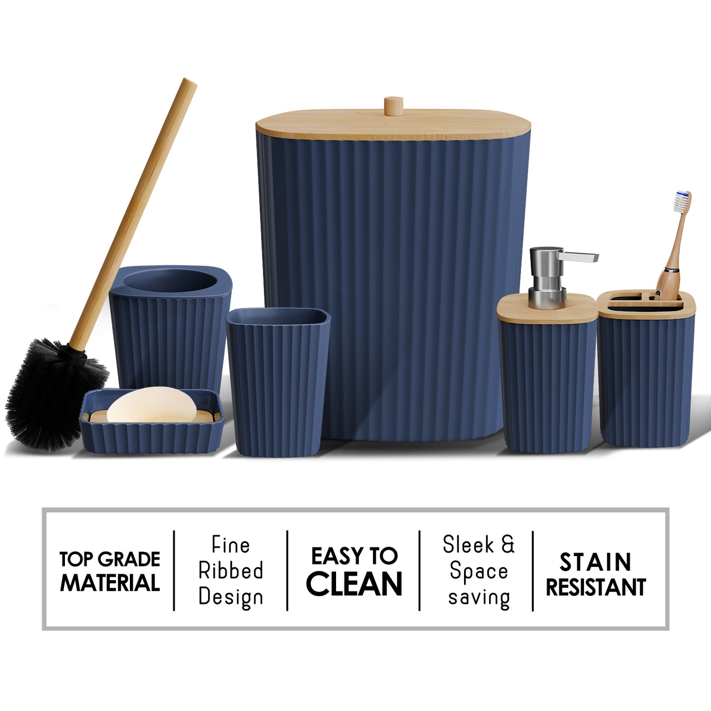 Clara Clark Bathroom Accessory Set