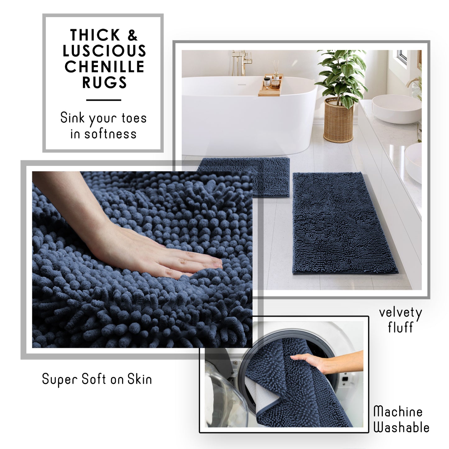 Clara Clark Bathroom Accessory Set