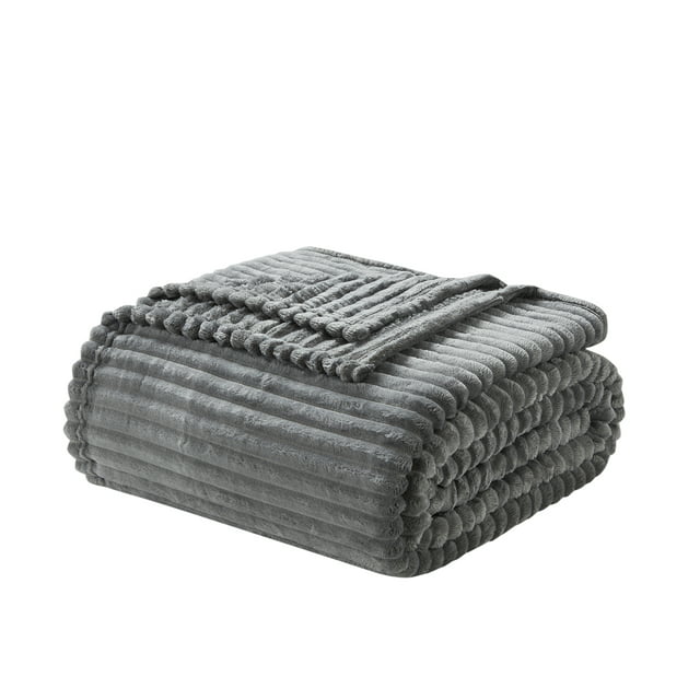Cut Plush Fleece Blanket, Soft Lightweight Fuzzy Luxury Twin Size Bed Blanket for Bed