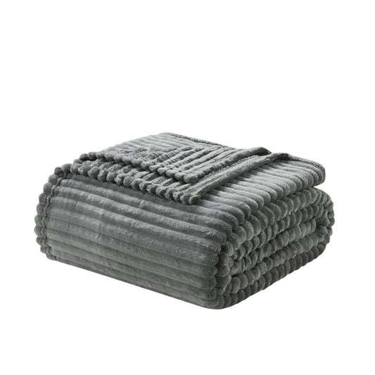 Cut Plush Fleece Blanket, Soft Lightweight Fuzzy Luxury Twin Size Bed Blanket for Bed