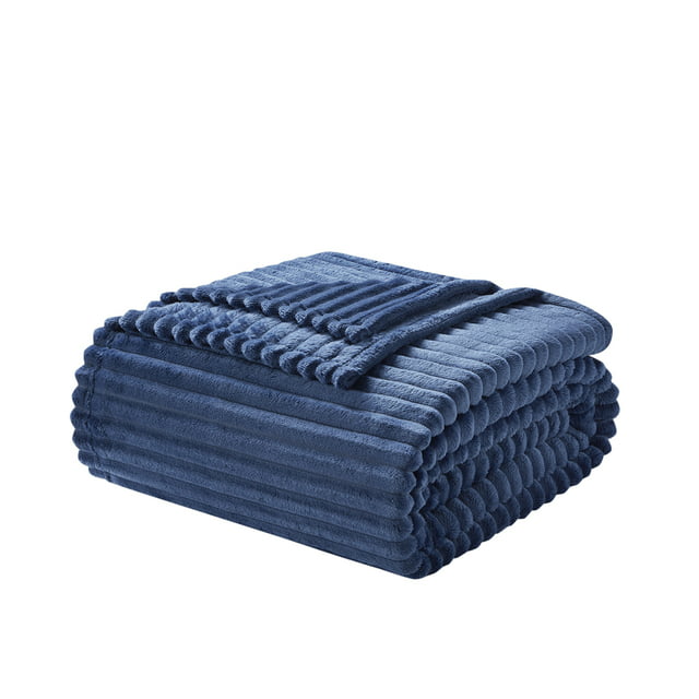 Cut Plush Fleece Blanket, Soft Lightweight Fuzzy Luxury Twin Size Bed Blanket for Bed