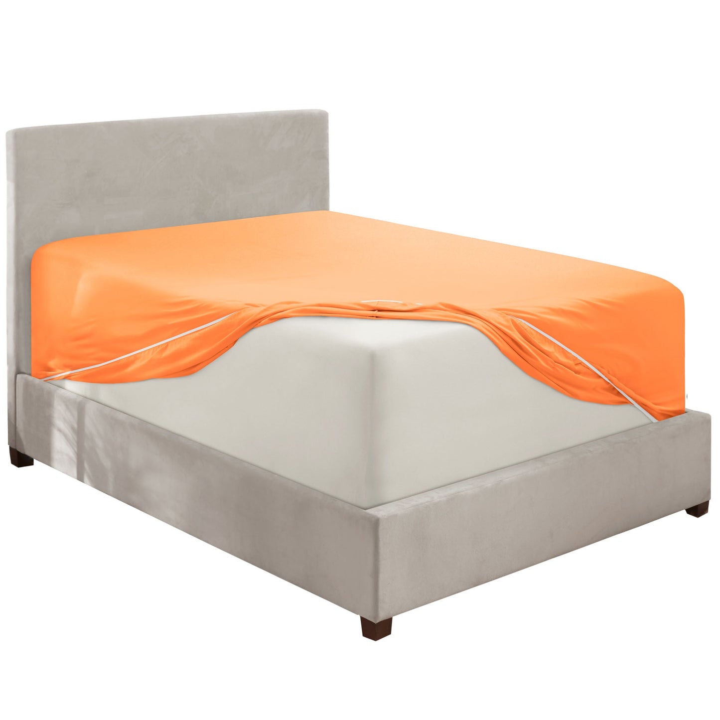 nestl Twin Fitted Sheet - Single Fitted Deep Pocket Sheet - Fits Mattress Perfectly - Soft Wrinkle Free Sheet - 1 Fitted Sheet Only