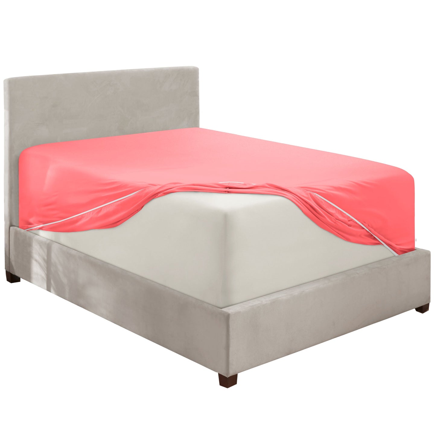 nestl Twin Fitted Sheet - Single Fitted Deep Pocket Sheet - Fits Mattress Perfectly - Soft Wrinkle Free Sheet - 1 Fitted Sheet Only