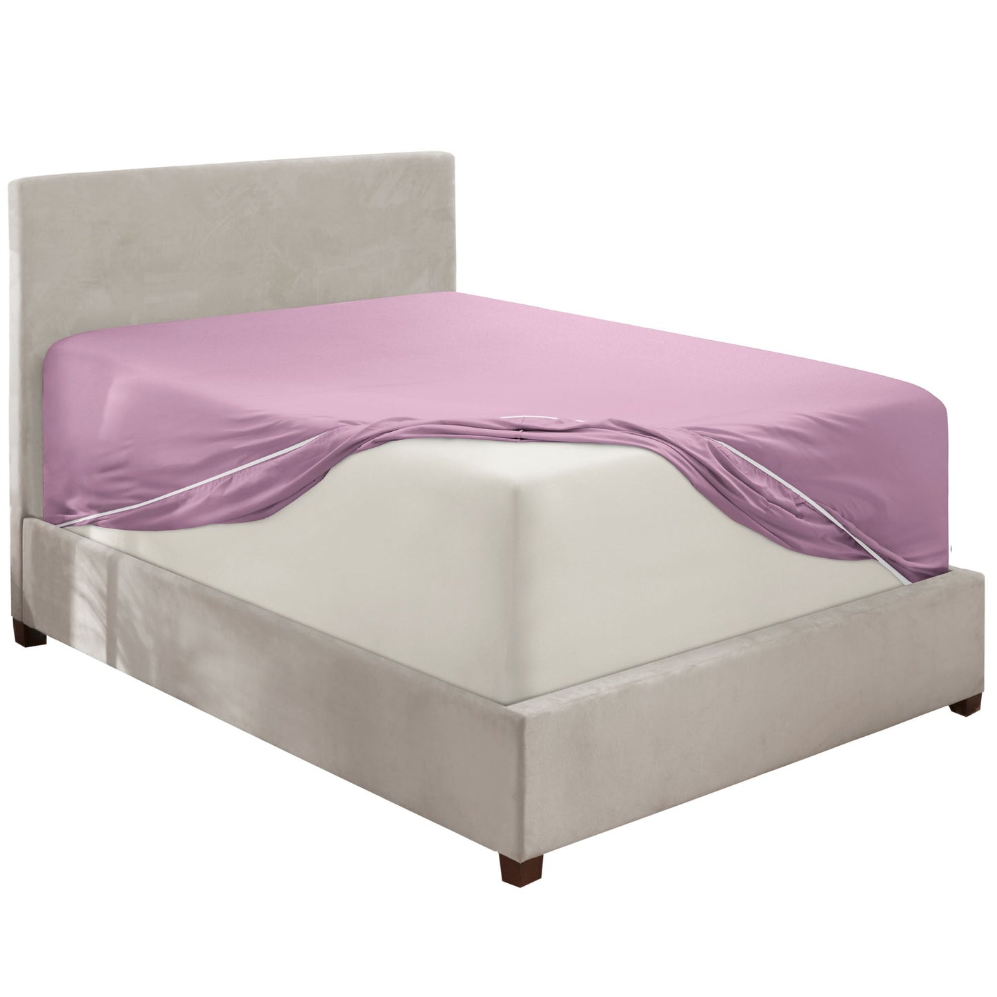 nestl Twin Fitted Sheet - Single Fitted Deep Pocket Sheet - Fits Mattress Perfectly - Soft Wrinkle Free Sheet - 1 Fitted Sheet Only