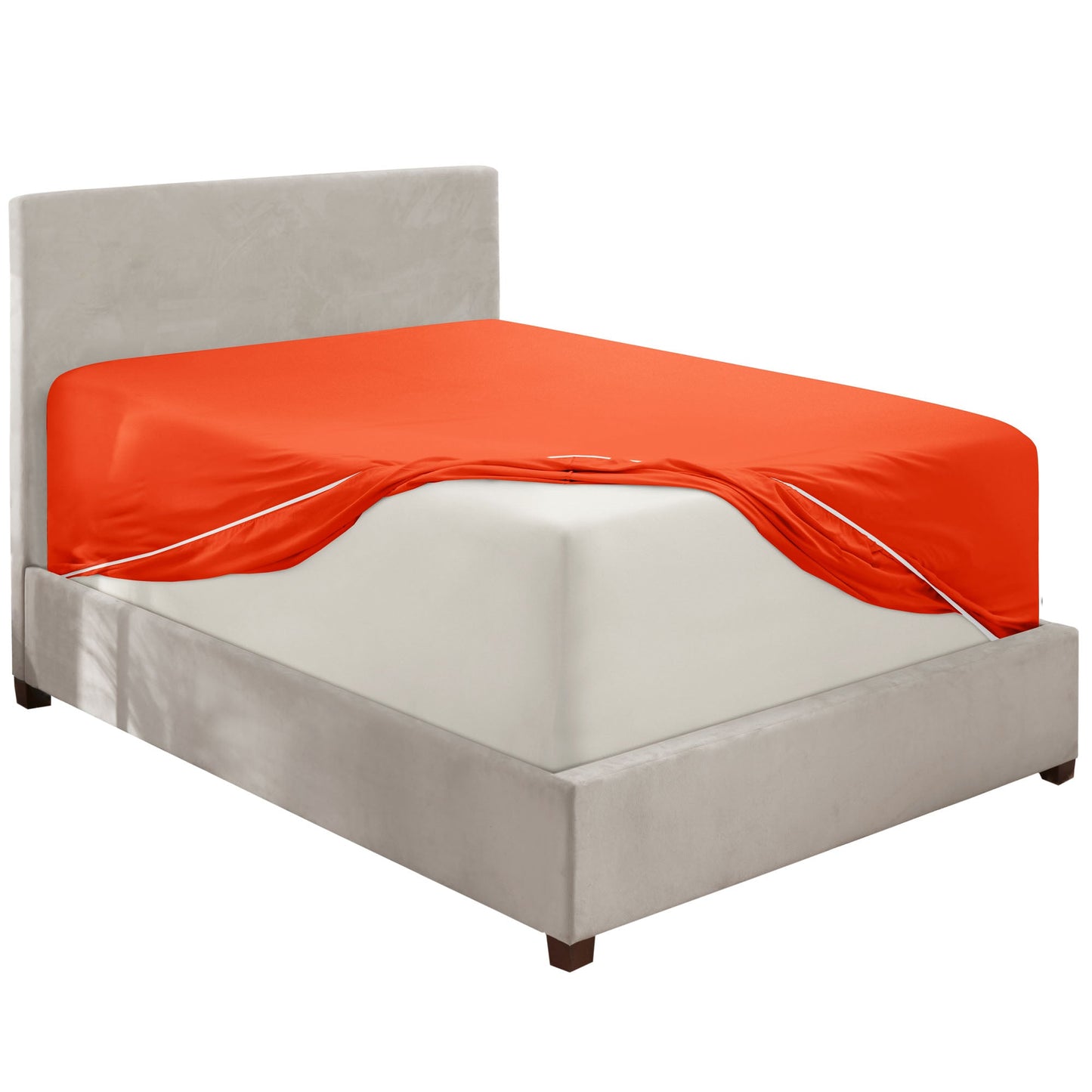 nestl Twin Fitted Sheet - Single Fitted Deep Pocket Sheet - Fits Mattress Perfectly - Soft Wrinkle Free Sheet - 1 Fitted Sheet Only