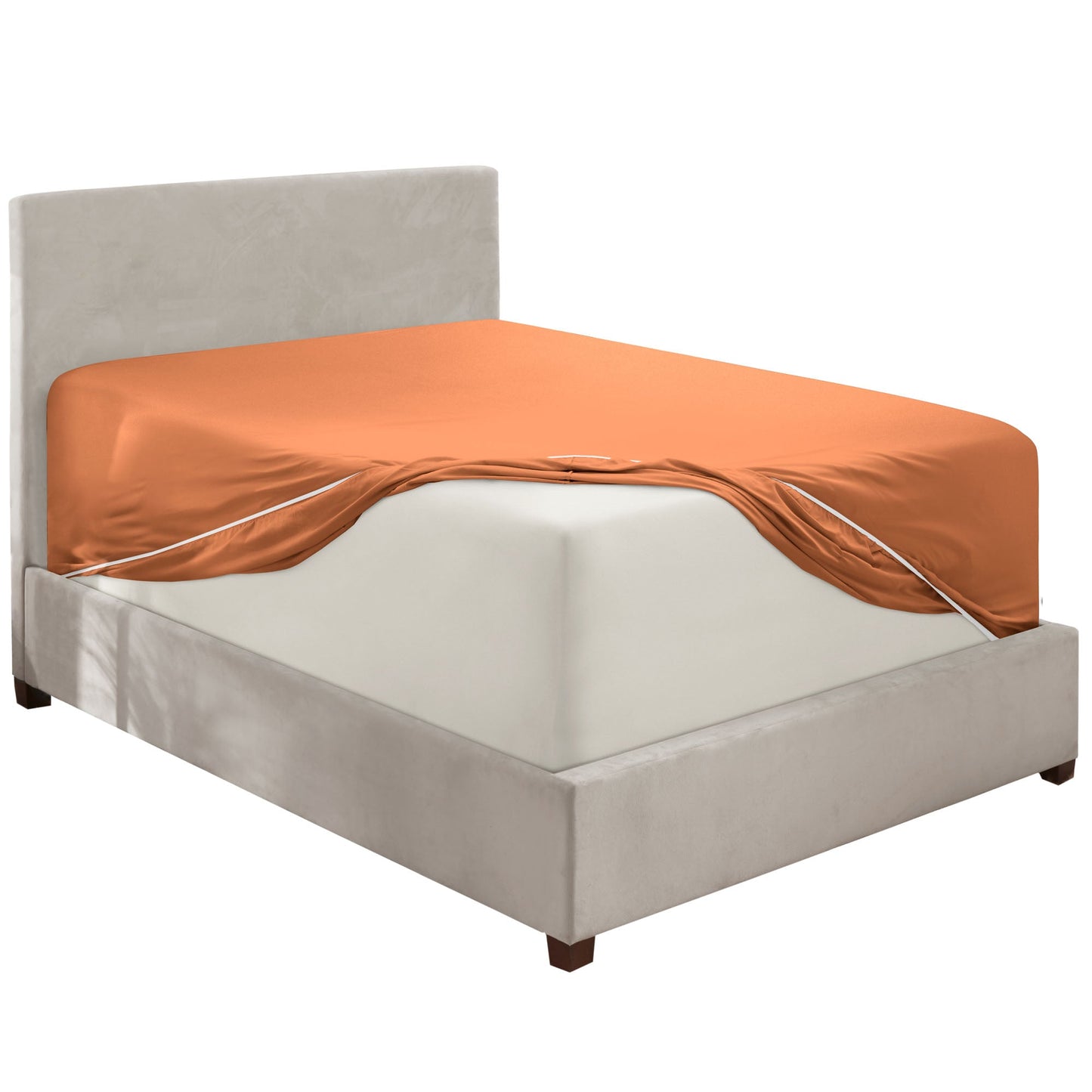 nestl Twin Fitted Sheet - Single Fitted Deep Pocket Sheet - Fits Mattress Perfectly - Soft Wrinkle Free Sheet - 1 Fitted Sheet Only