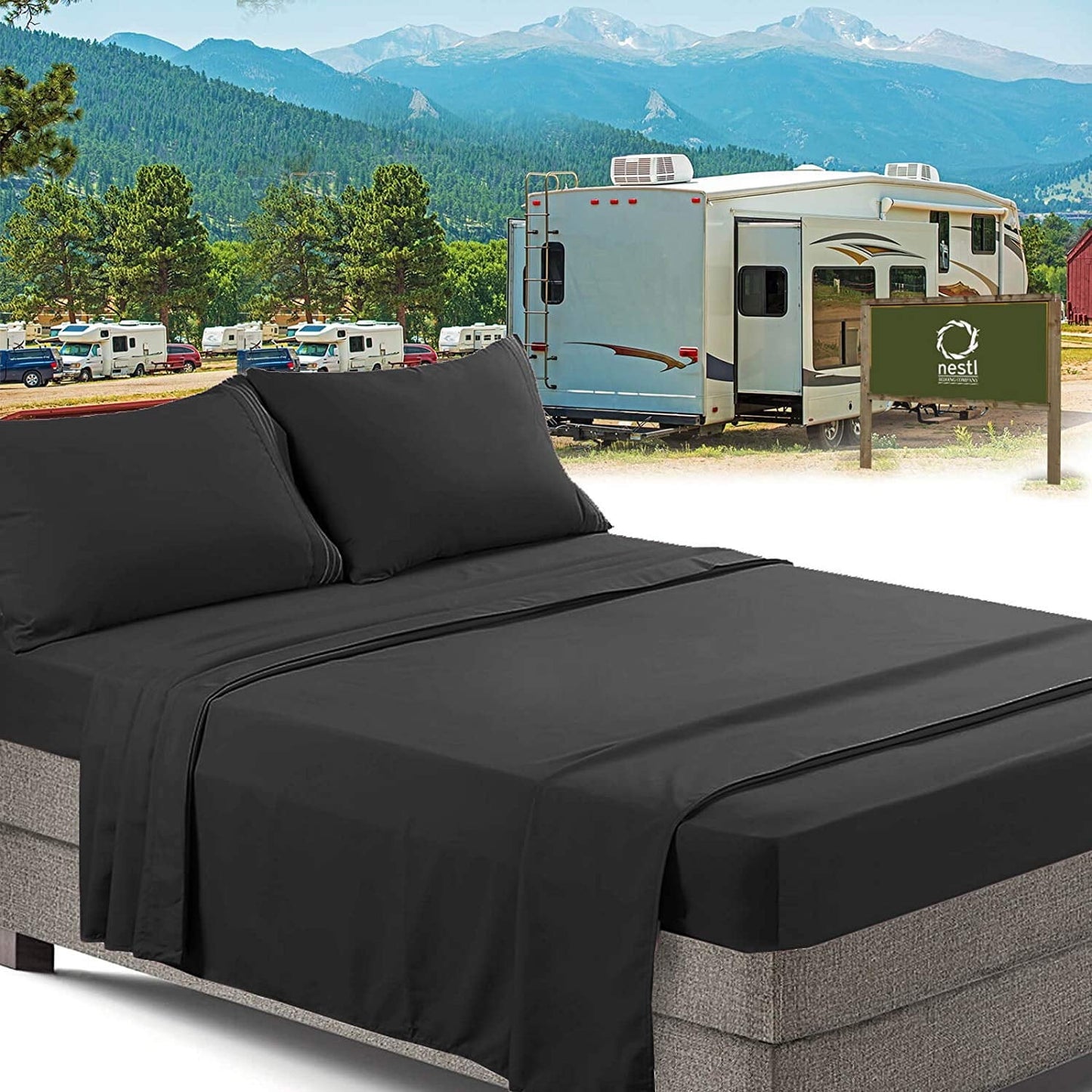 Nestl RV/Short Queen Bed Sheets Set