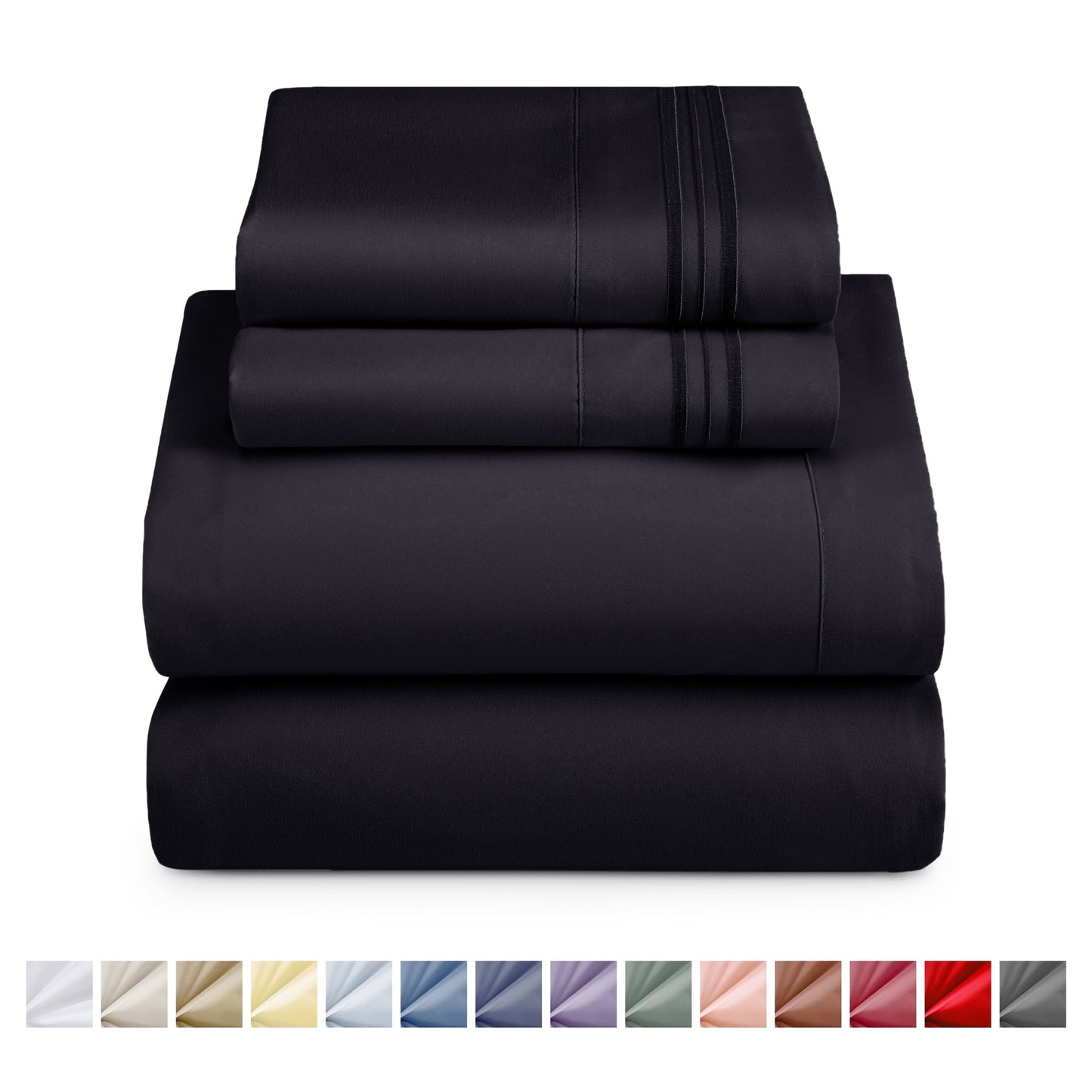 Nestl Bed Sheet Sets Twin XL, 1800 Series Deep Pocket 4 Piece Bedding Set, Luxury Soft Microfiber Sheet Sets