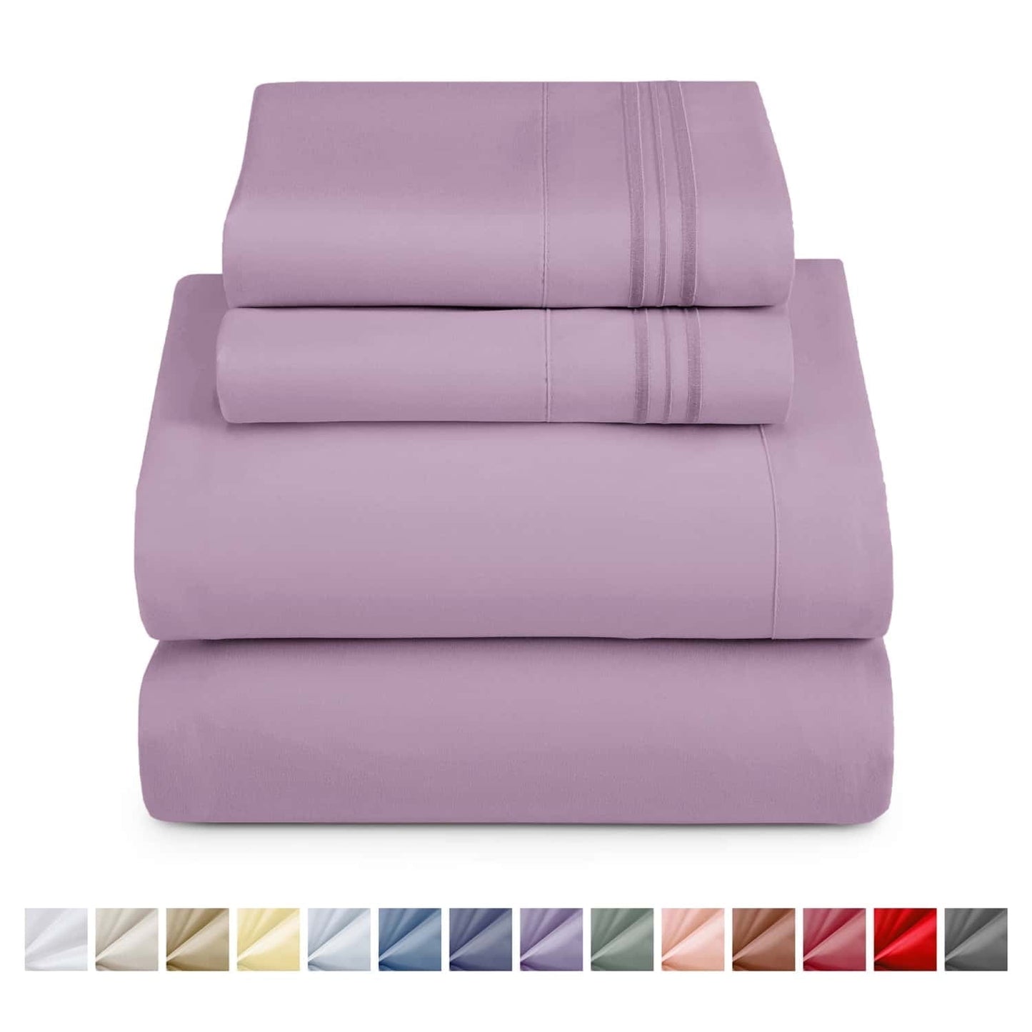 Nestl Bed Sheet Sets Twin XL, 1800 Series Deep Pocket 4 Piece Bedding Set, Luxury Soft Microfiber Sheet Sets