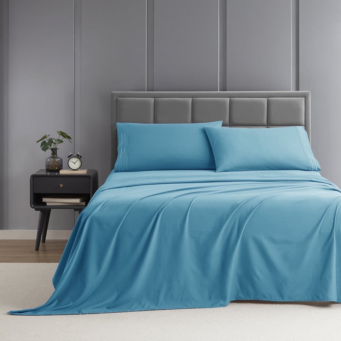 Nestl Bed Sheet Sets Twin XL, 1800 Series Deep Pocket 4 Piece Bedding Set, Luxury Soft Microfiber Sheet Sets