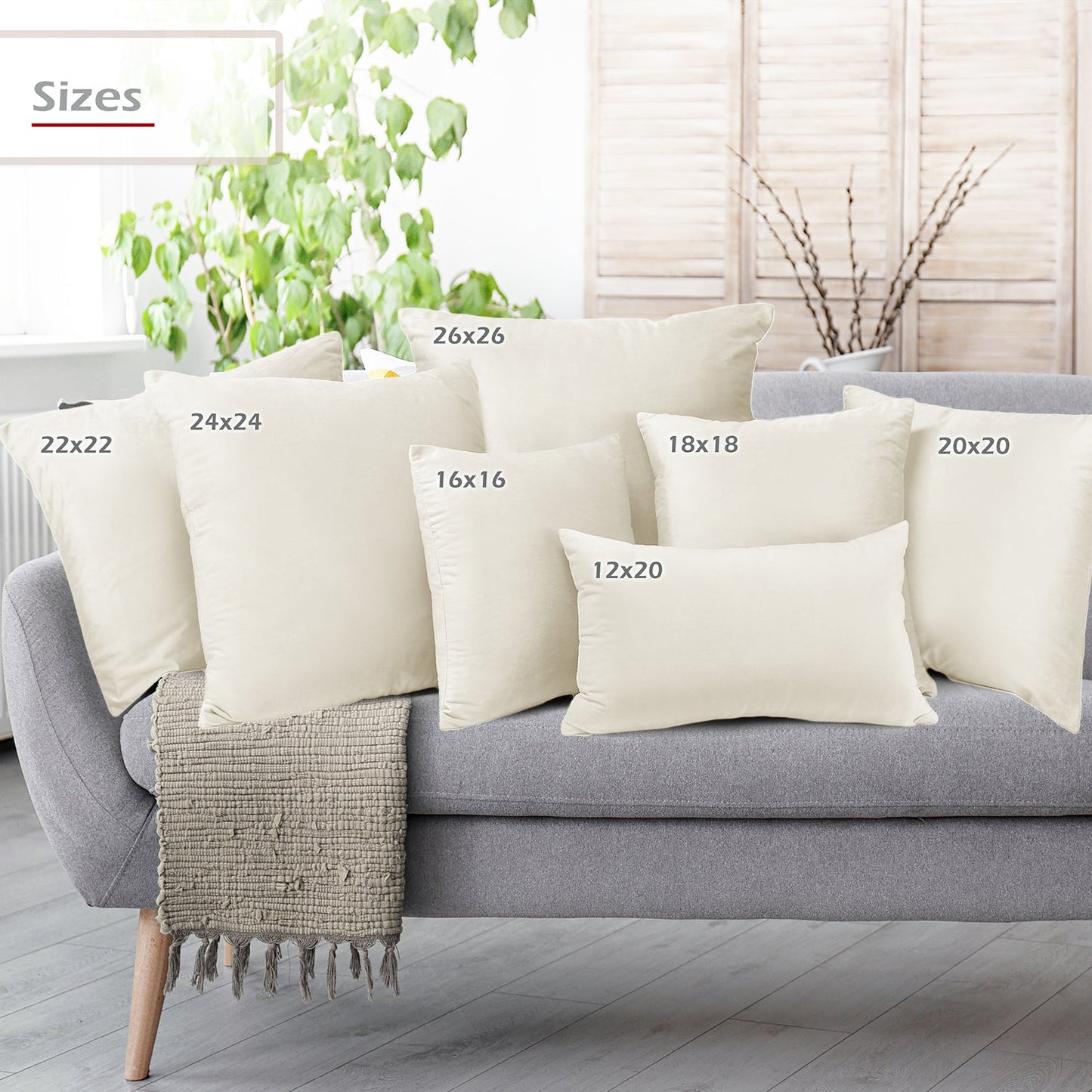 2 Pack 12 x 20 nestl Throw Pillow Covers, Cozy Velvet Decorative Outdoor Pillow
