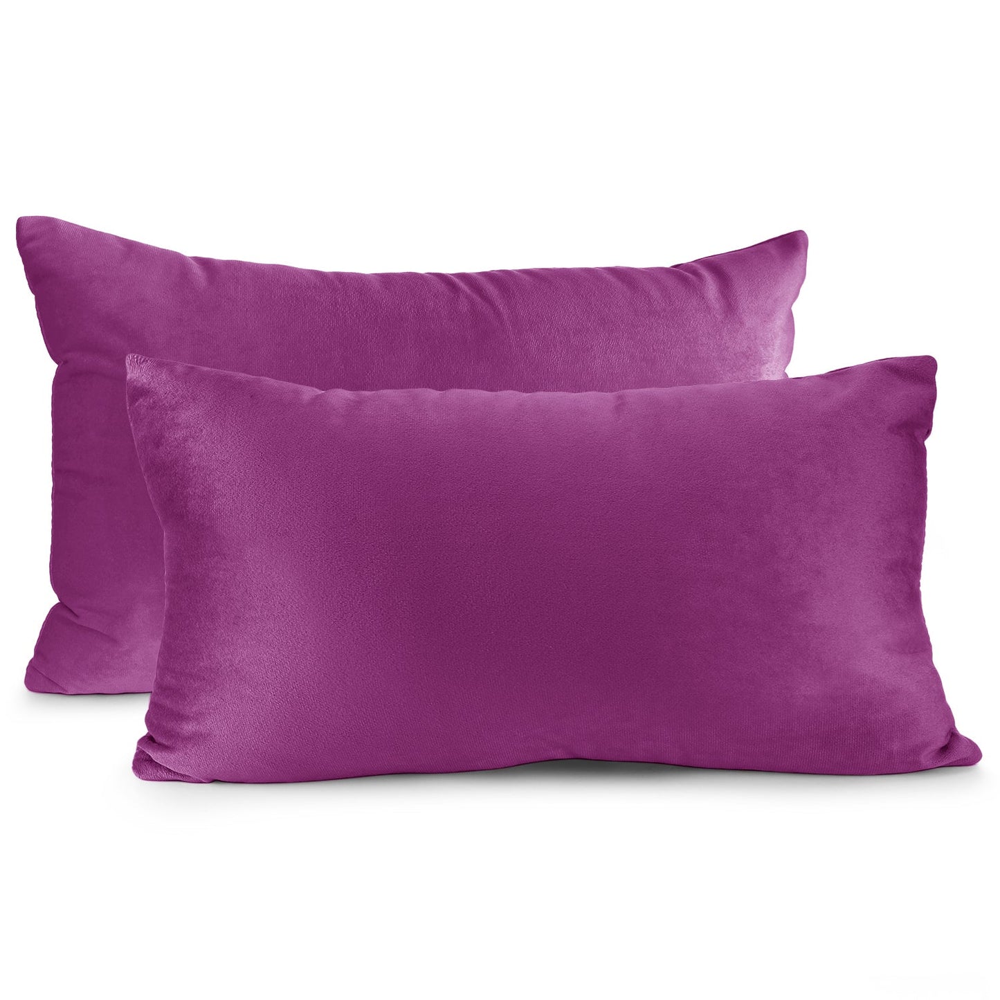 2 Pack 12 x 20 nestl Throw Pillow Covers, Cozy Velvet Decorative Outdoor Pillow
