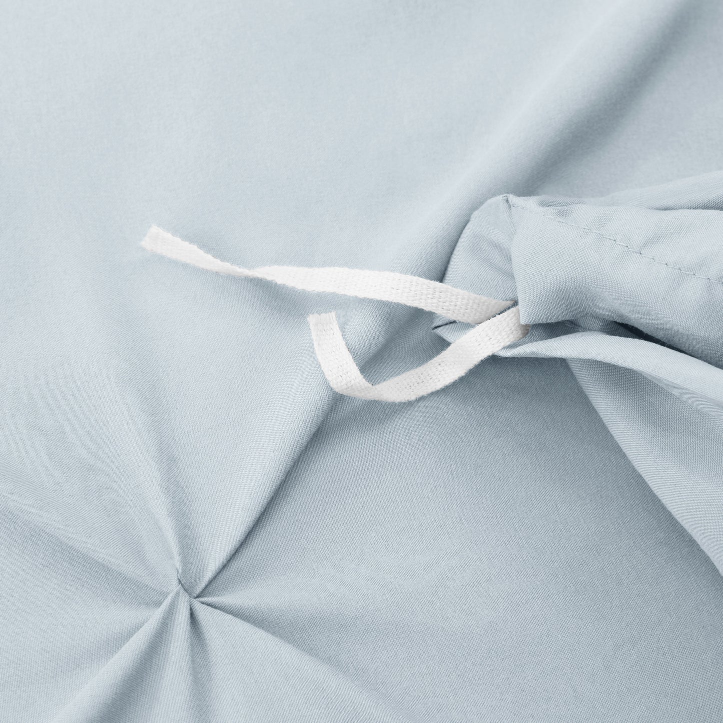 nestl White Pinch Pleat Comforter Set - 2-Piece Down Alternative Comforter Set with 1 Pillow Sham