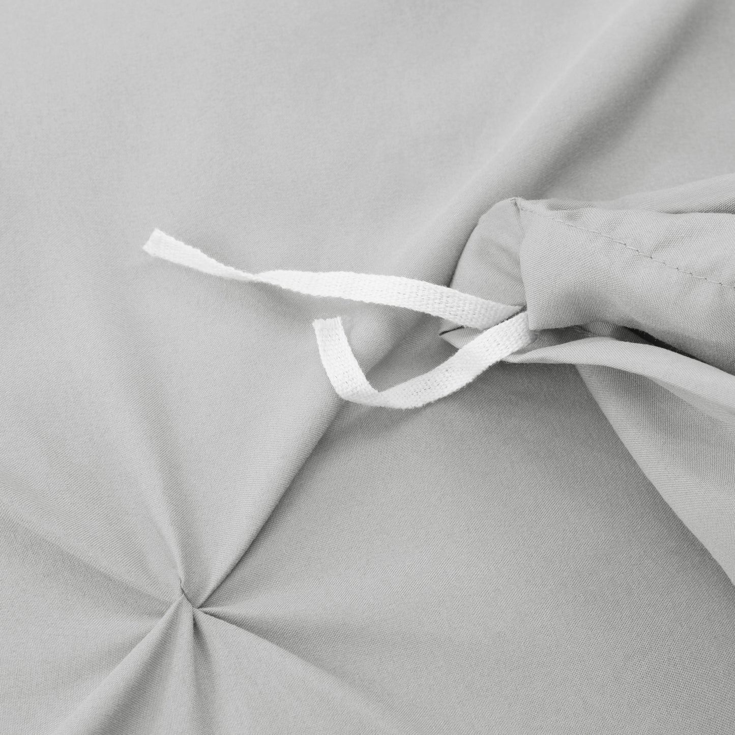 nestl White Pinch Pleat Comforter Set - 2-Piece Down Alternative Comforter Set with 1 Pillow Sham