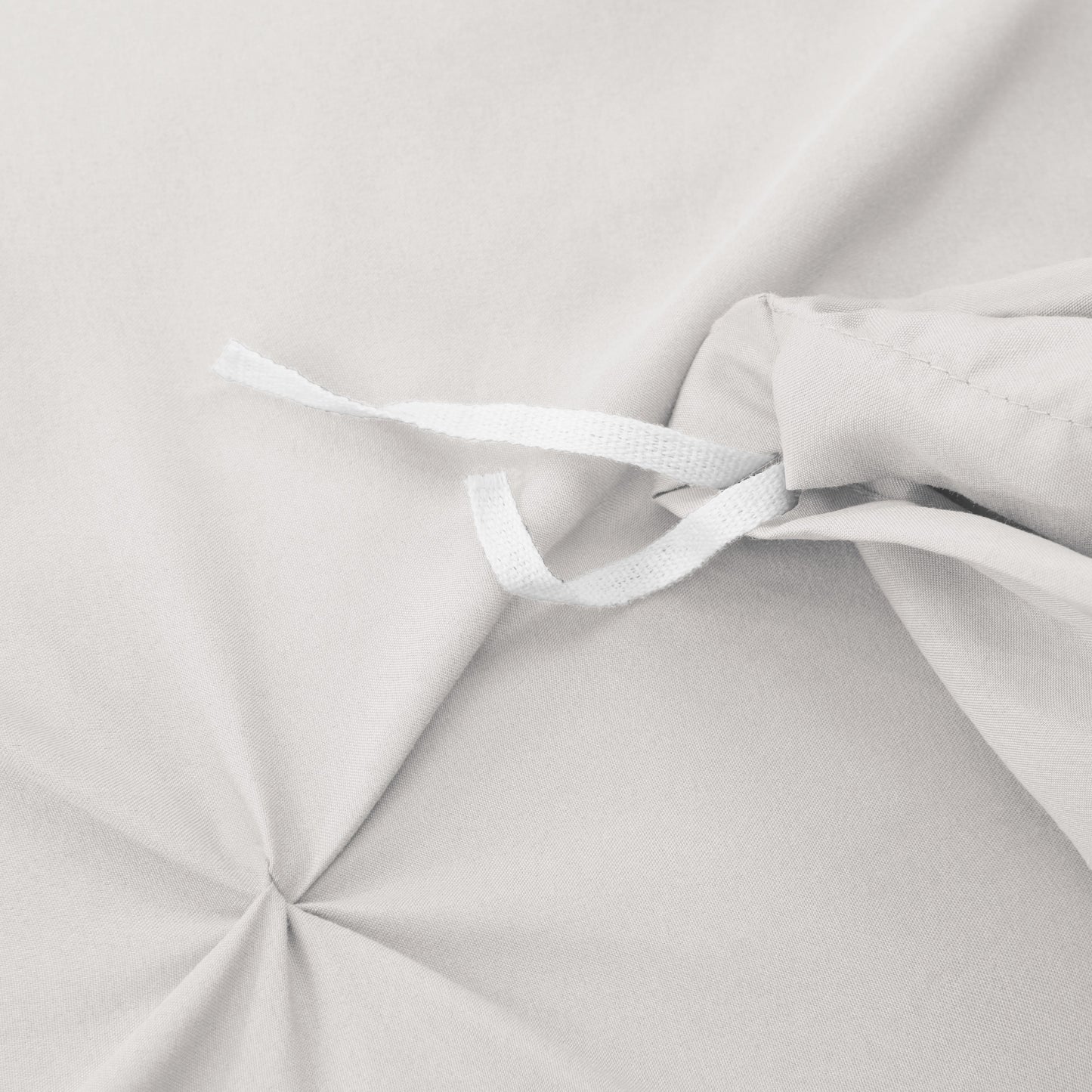 nestl White Pinch Pleat Comforter Set - 2-Piece Down Alternative Comforter Set with 1 Pillow Sham