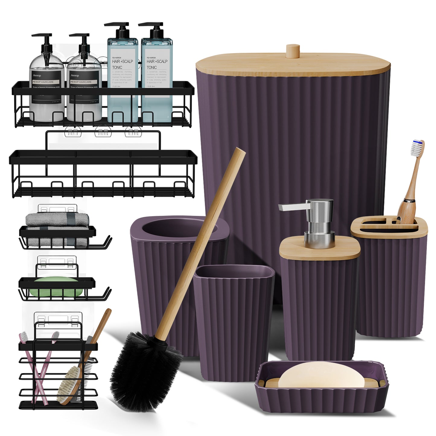 Clara Clark Bathroom Accessory Set