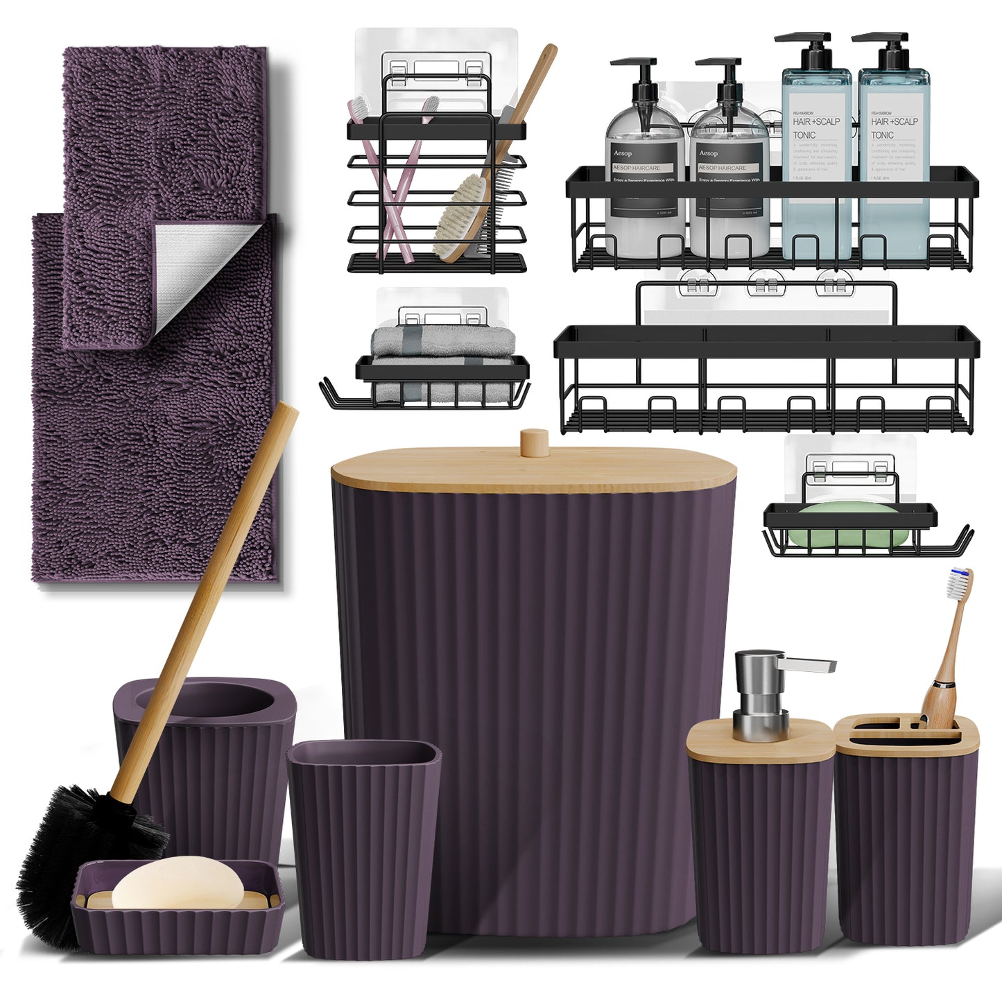Clara Clark Bathroom Accessory Set