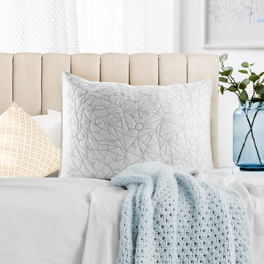 nestl Gel-Infused Memory Foam Pillow | Shredded Memory Foam Pillow | Hypoallergenic Pillow Cover | CertiPUR US Approved | Pillows for Sleeping