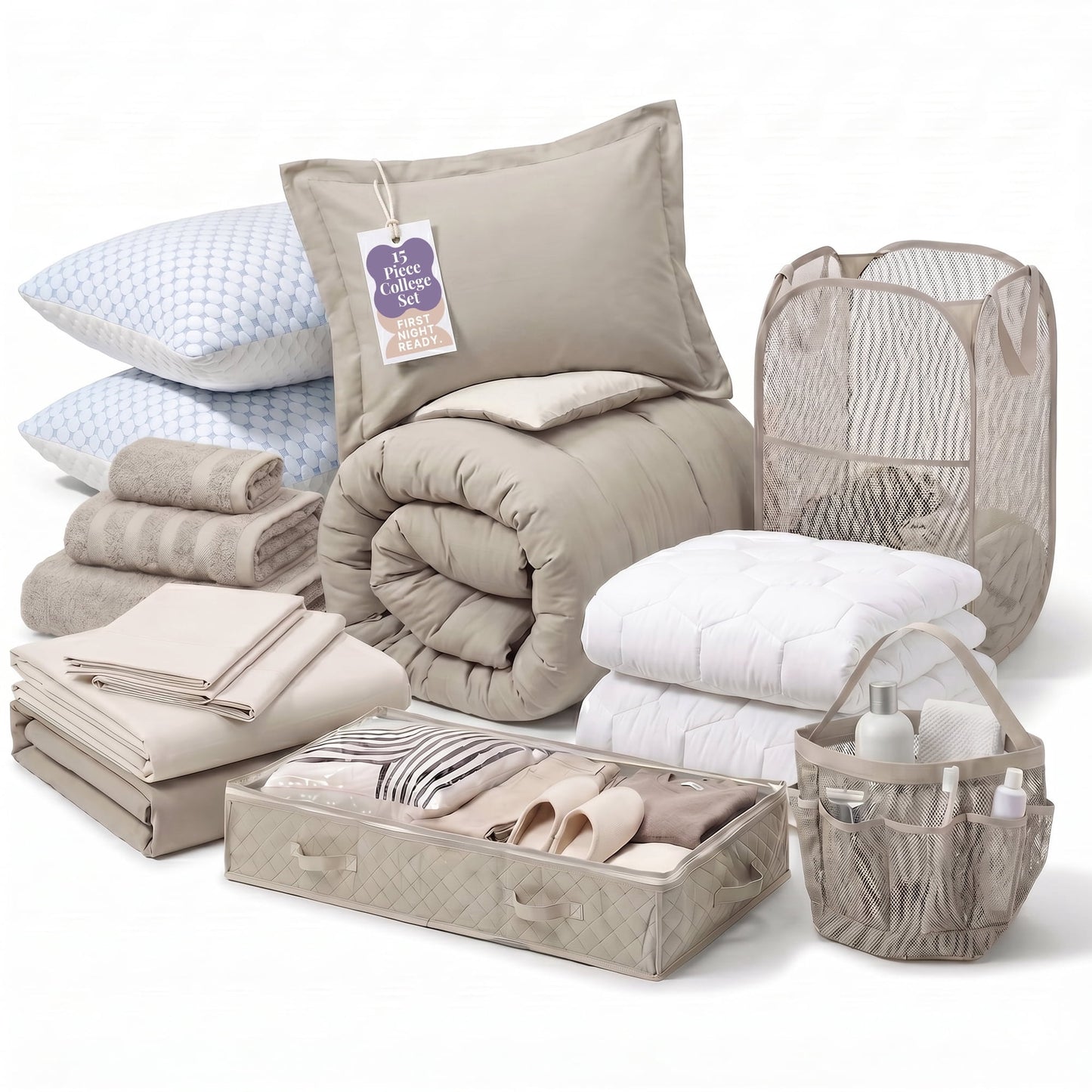 Virtu Bed in a Bag Back to College Kit