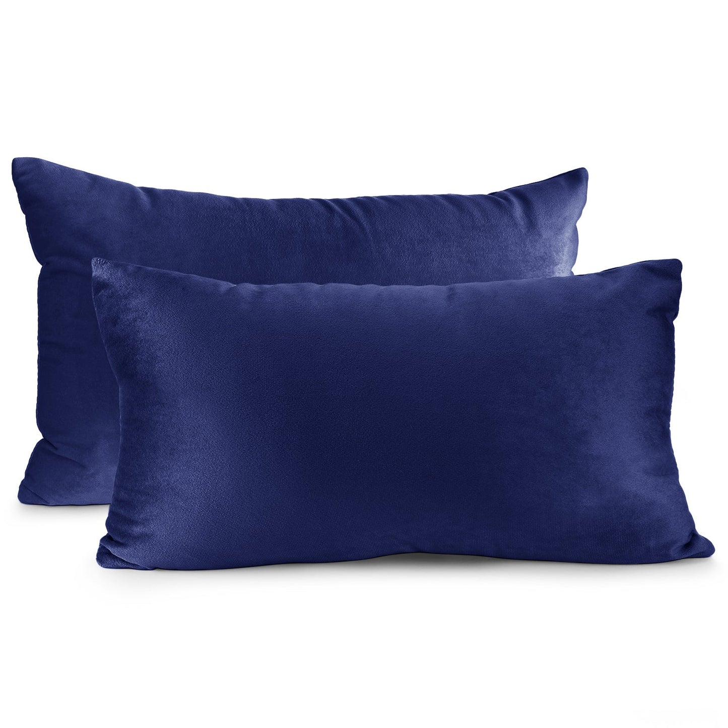 2 Pack 12 x 20 nestl Throw Pillow Covers, Cozy Velvet Decorative Outdoor Pillow