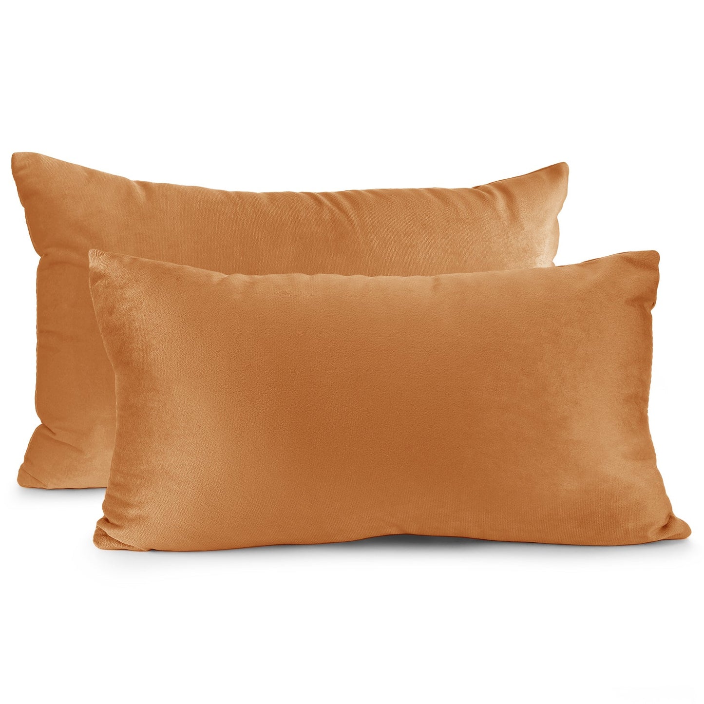 2 Pack 12 x 20 nestl Throw Pillow Covers, Cozy Velvet Decorative Outdoor Pillow