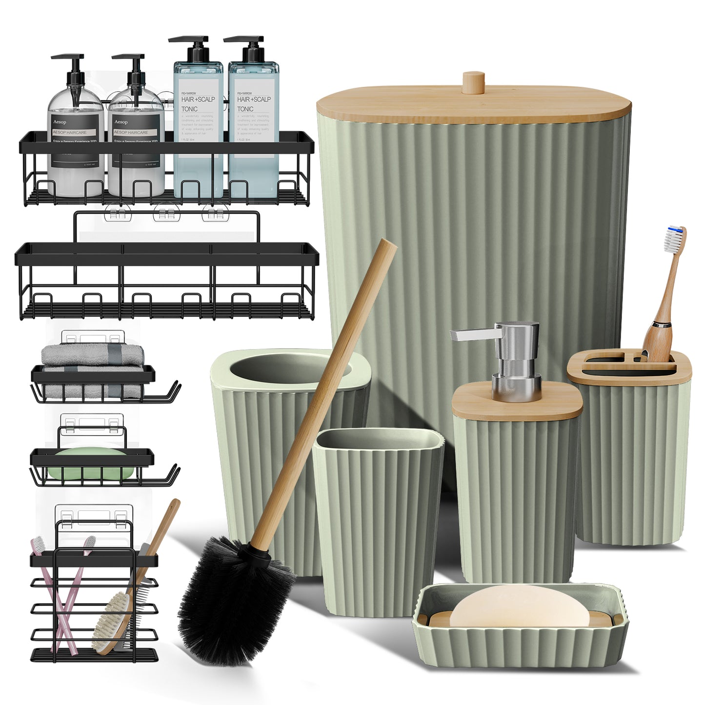 Clara Clark Bathroom Accessory Set