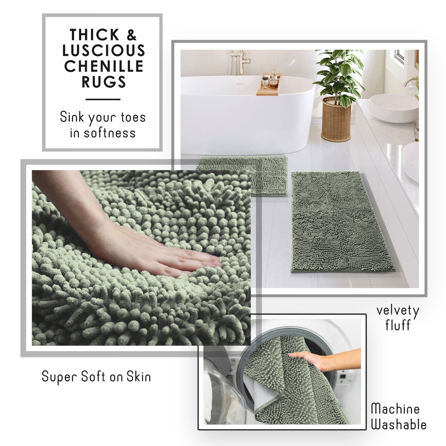 Clara Clark Bathroom Accessory Set