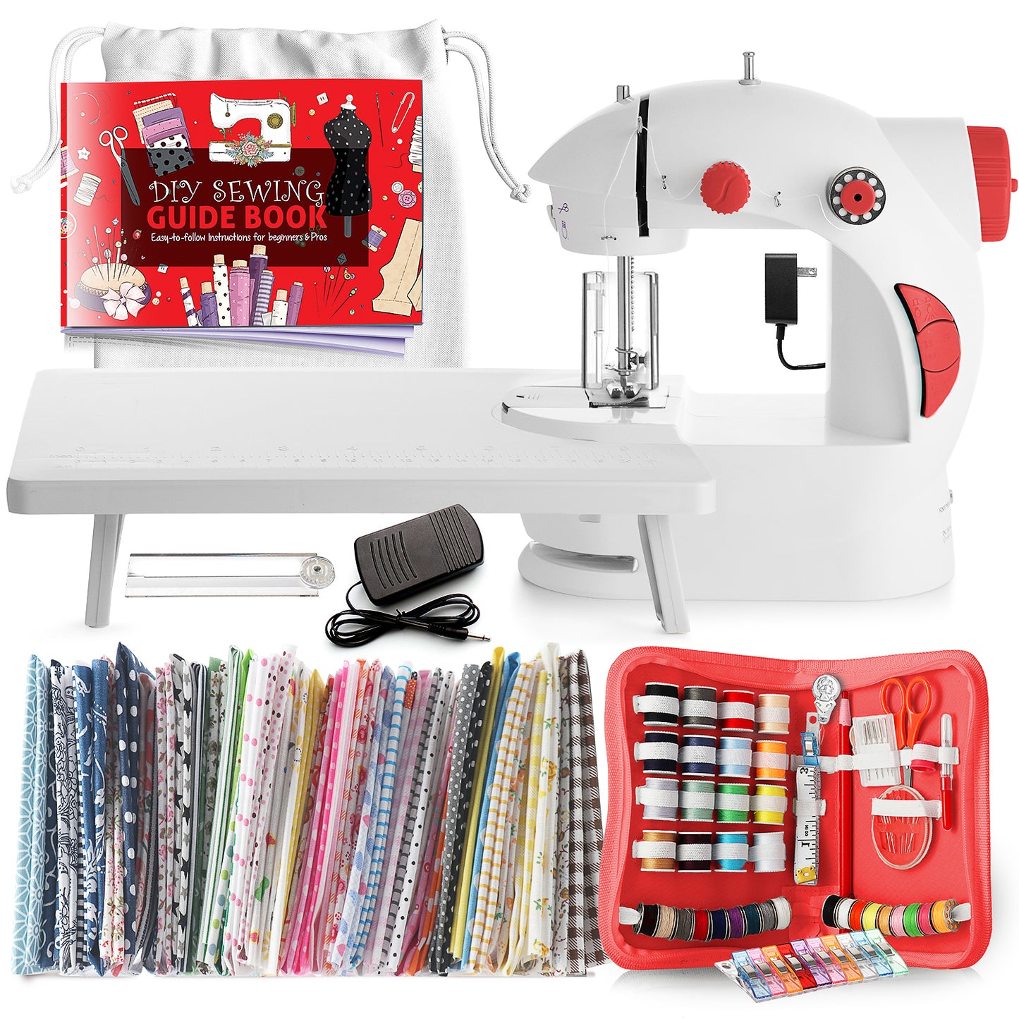 Mini Sewing Machine for Beginners with Sewing Kit