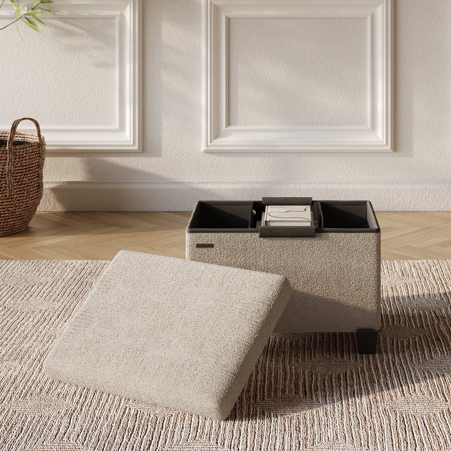 Hearth & Harbor Storage Ottoman Bench