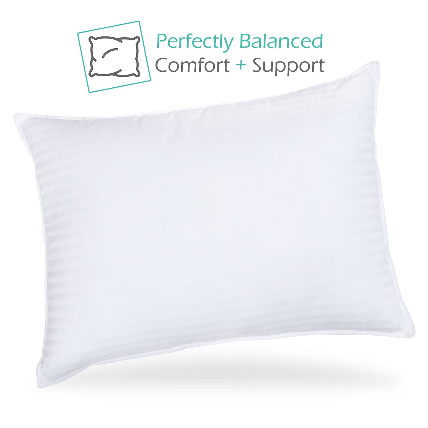 nestl Bed Pillows for Sleeping | Down Alternative Sleep Pillows | 100% Cotton Pillow Covers with Poly Fiber Filling | Soft Pillow for Sleeping