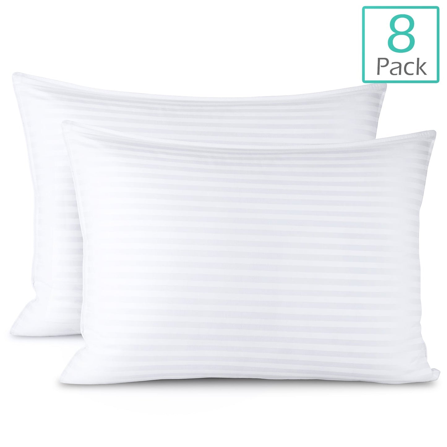 nestl Bed Pillows for Sleeping | Down Alternative Sleep Pillows | 100% Cotton Pillow Covers with Poly Fiber Filling | Soft Pillow for Sleeping