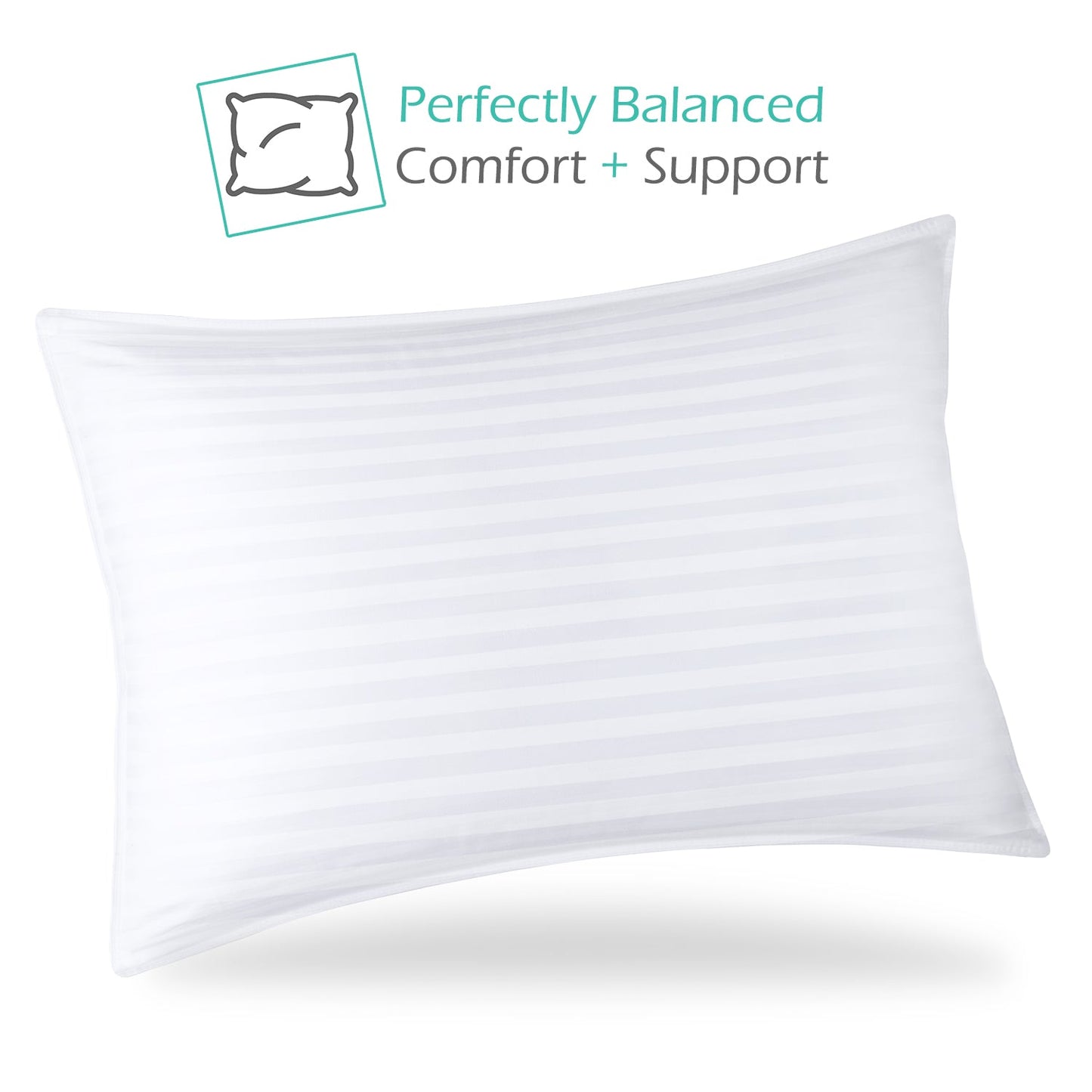 nestl Bed Pillows for Sleeping | Down Alternative Sleep Pillows | 100% Cotton Pillow Covers with Poly Fiber Filling | Soft Pillow for Sleeping
