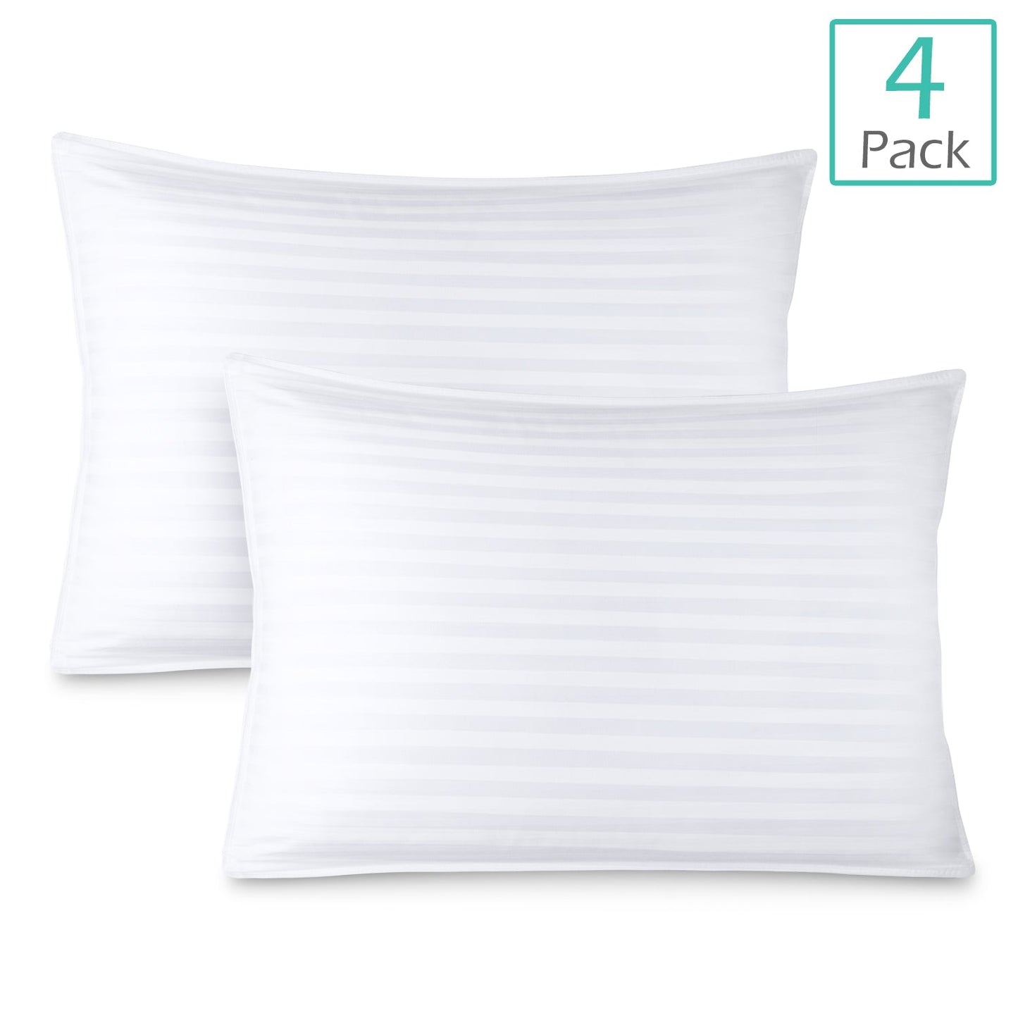nestl Bed Pillows for Sleeping | Down Alternative Sleep Pillows | 100% Cotton Pillow Covers with Poly Fiber Filling | Soft Pillow for Sleeping