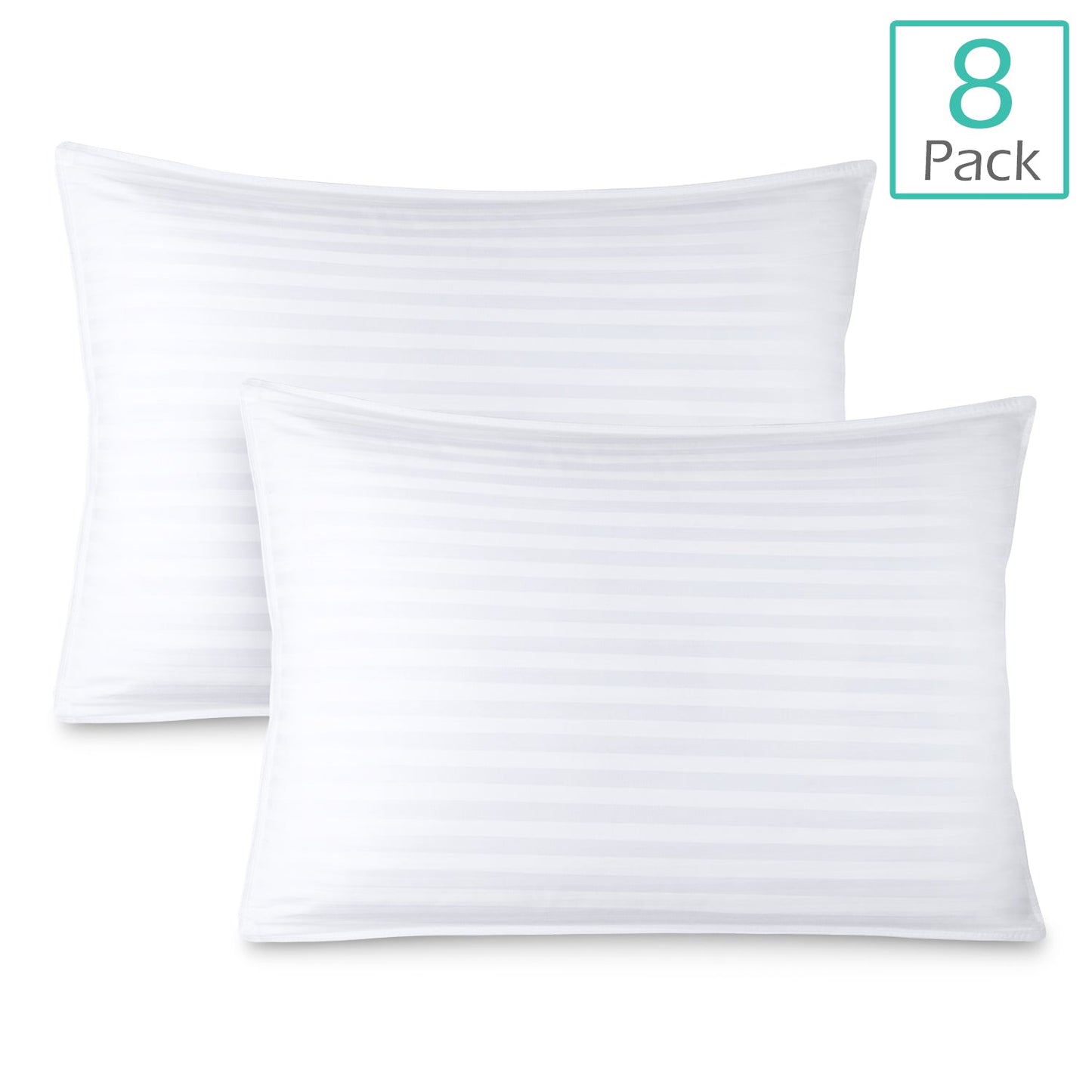 nestl Bed Pillows for Sleeping | Down Alternative Sleep Pillows | 100% Cotton Pillow Covers with Poly Fiber Filling | Soft Pillow for Sleeping