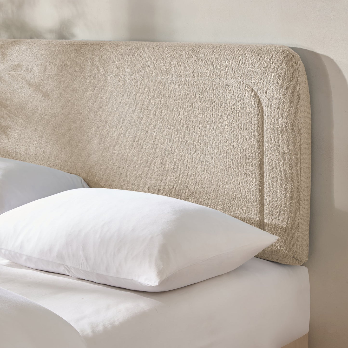 Virtu Upholstered Boucle Bed Headboard