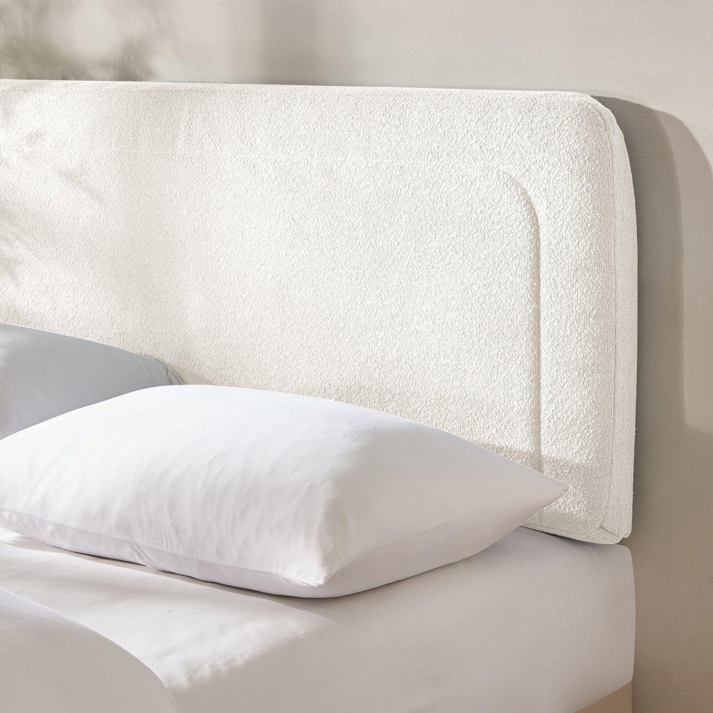 Virtu Upholstered Boucle Bed Headboard