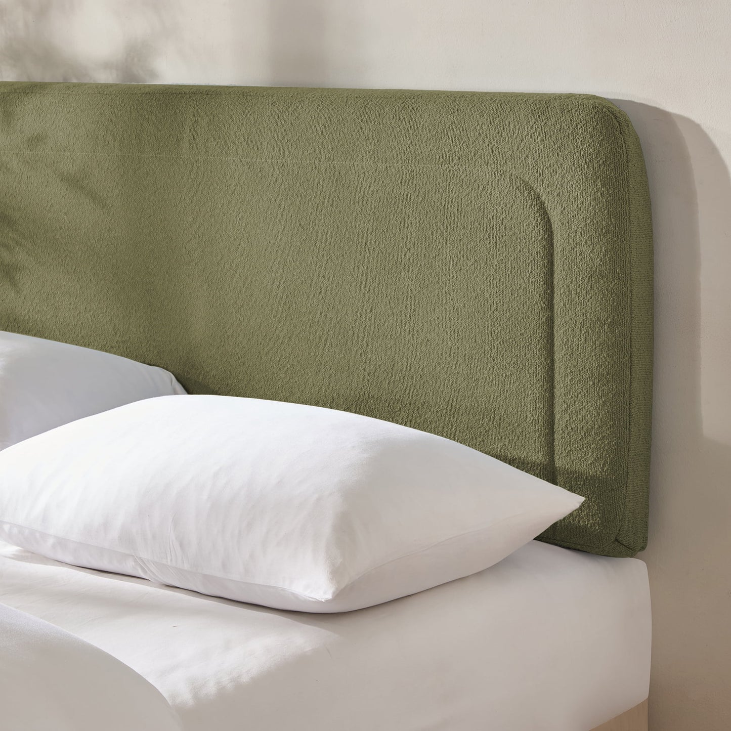 Virtu Upholstered Boucle Bed Headboard